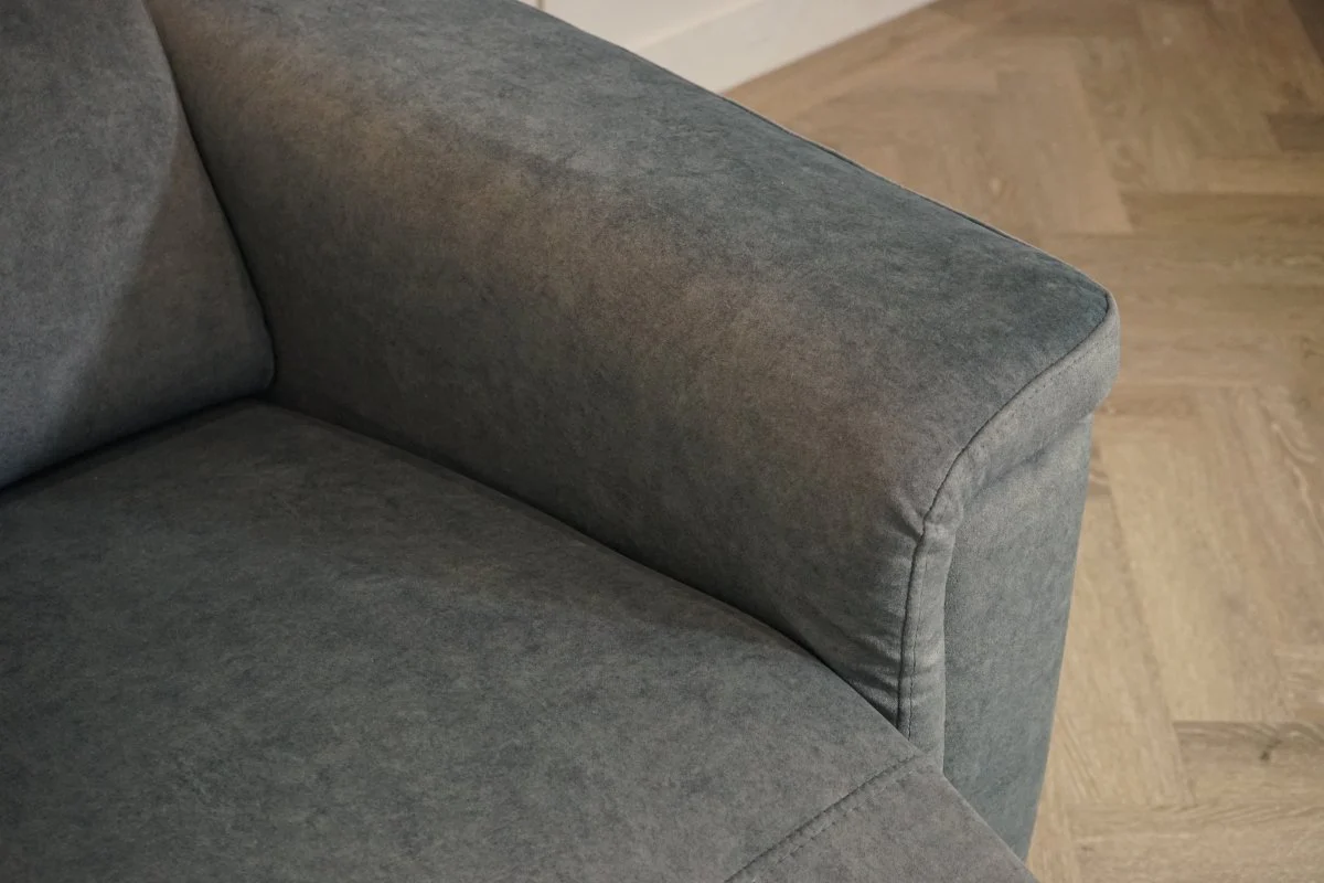 Amalfi Fabric LHF Power Reclining Corner Chaise Sofa, Atlantic Grey - Image 7