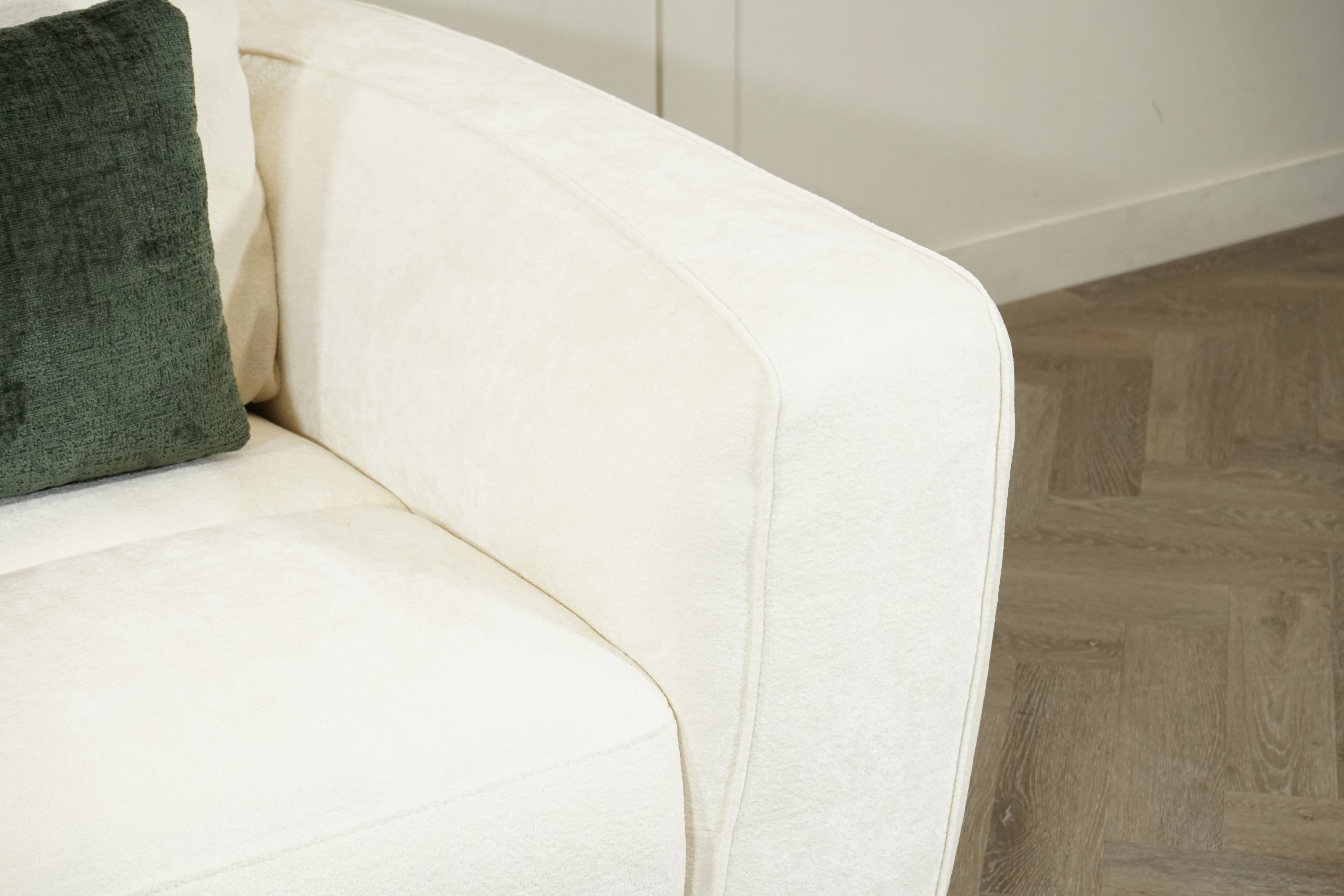 Ascot Large Snuggler Chair, Chenille Ivory - Image 4