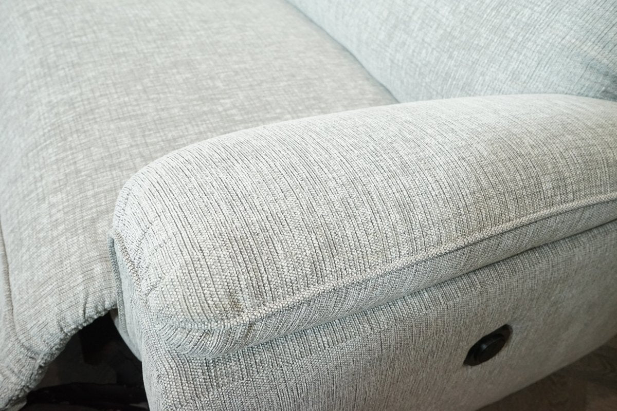 Ashbury 3 & 2 Seater Power Reclining Sofa Set, Silver Weave - Image 9