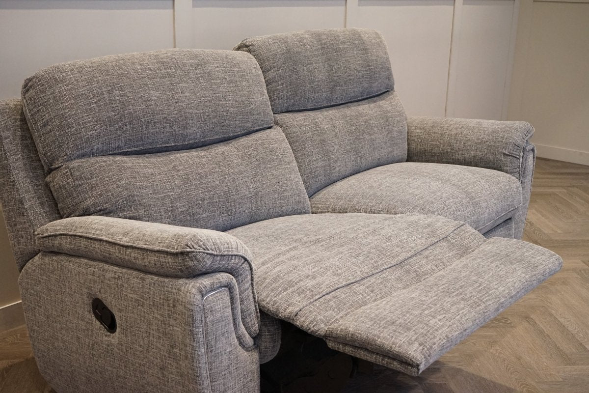 Ashbury 3 Seater Power Reclining Sofa, Chenille Weave Charcoal Grey - Image 11