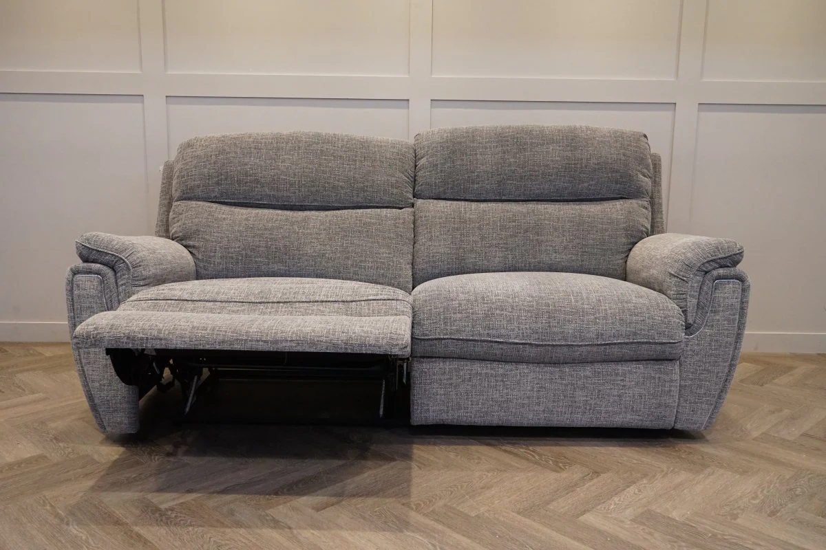 Ashbury 3 Seater Power Reclining Sofa, Chenille Weave Charcoal Grey - Image 15