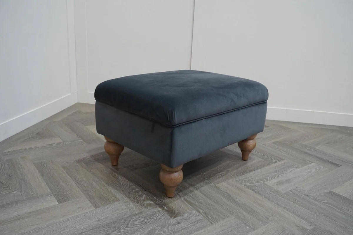 Kingston Storage Footstool, Adventurer Steel - Image 3