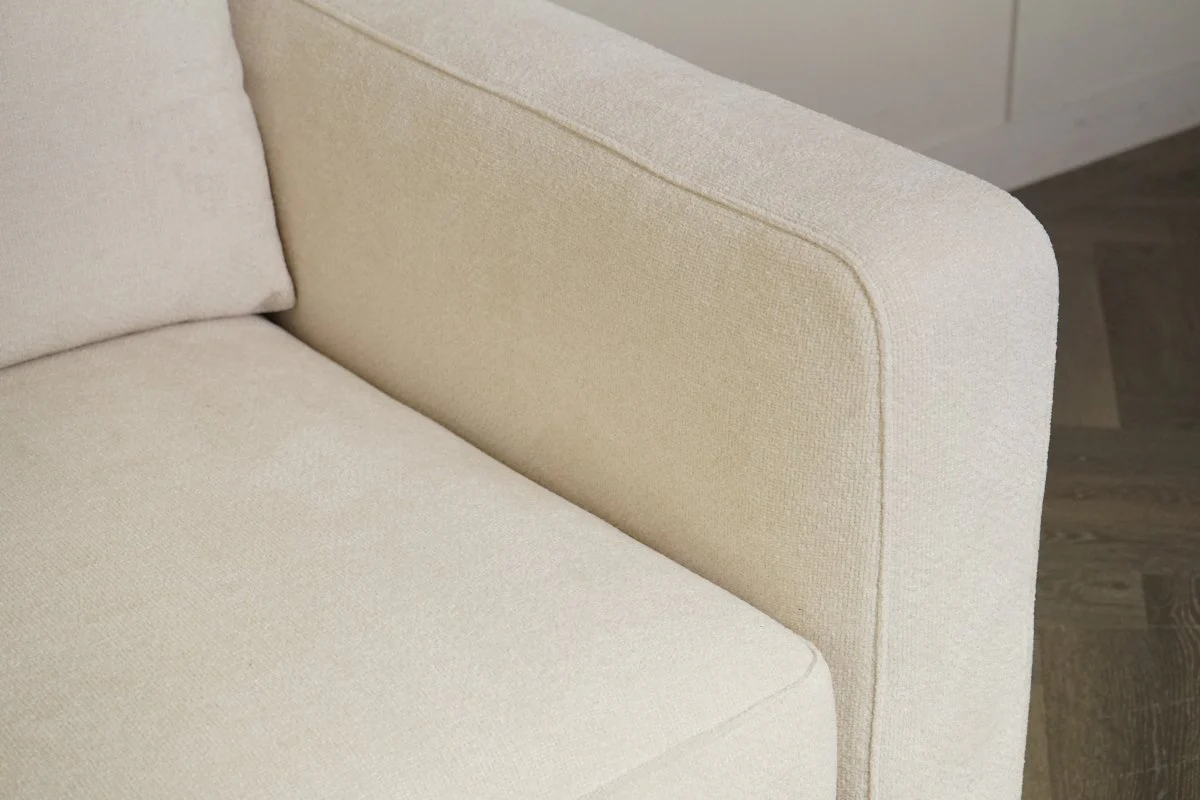 Bahrain Fabric Grand 4 Seater Sofa, Ivory Mix - Image 5