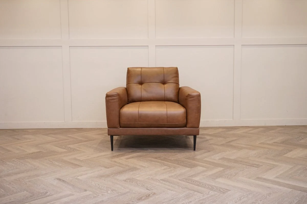 Bailey Leather Armchair, Premium Cocoa - Image 8