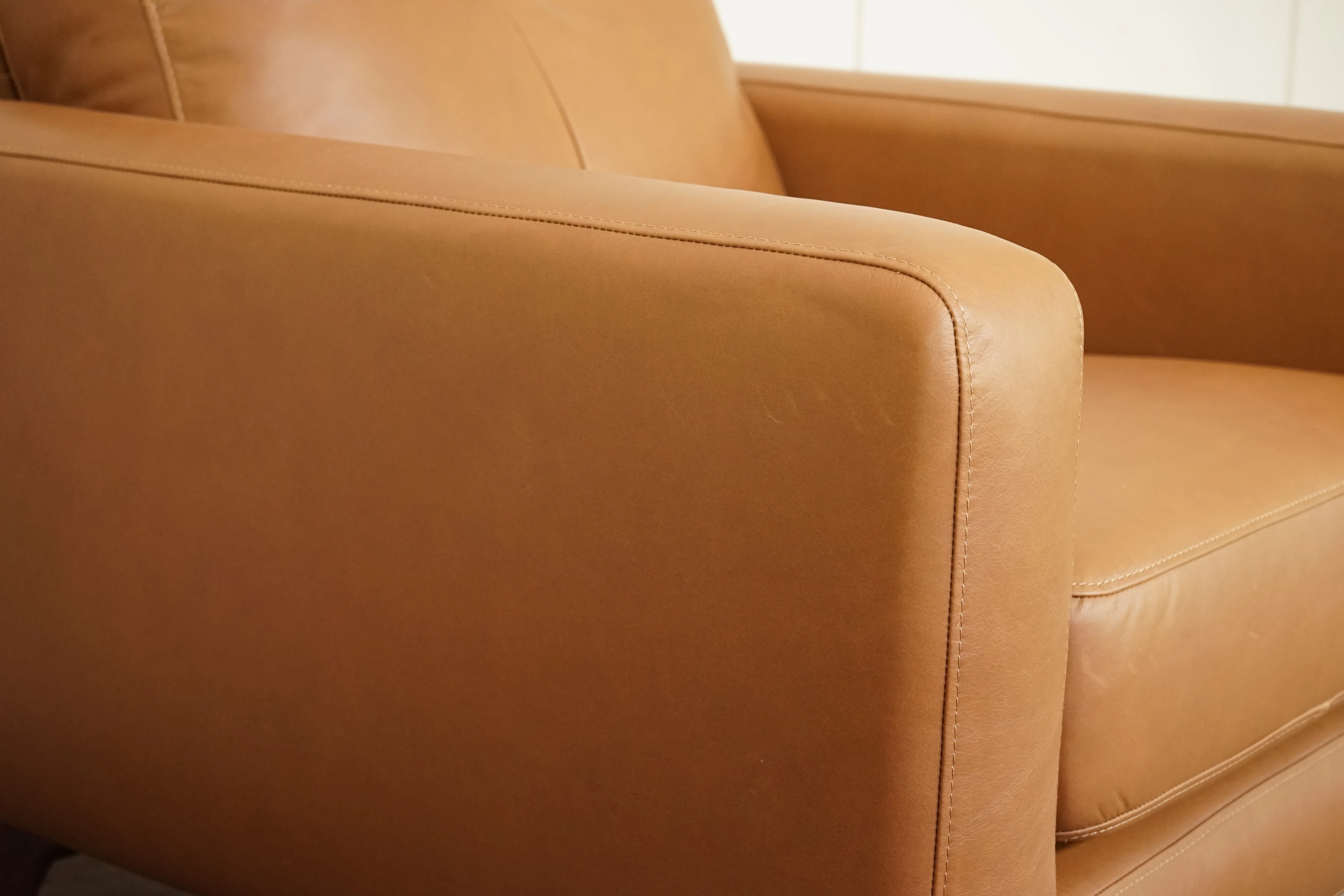 Barbican Leather Armchair, Premium Caramel - Image 8
