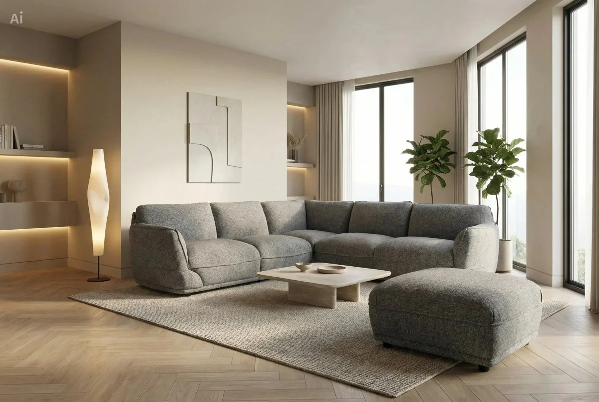 Belize Large Modular Corner Sofa, Cosy Coal - Image 3
