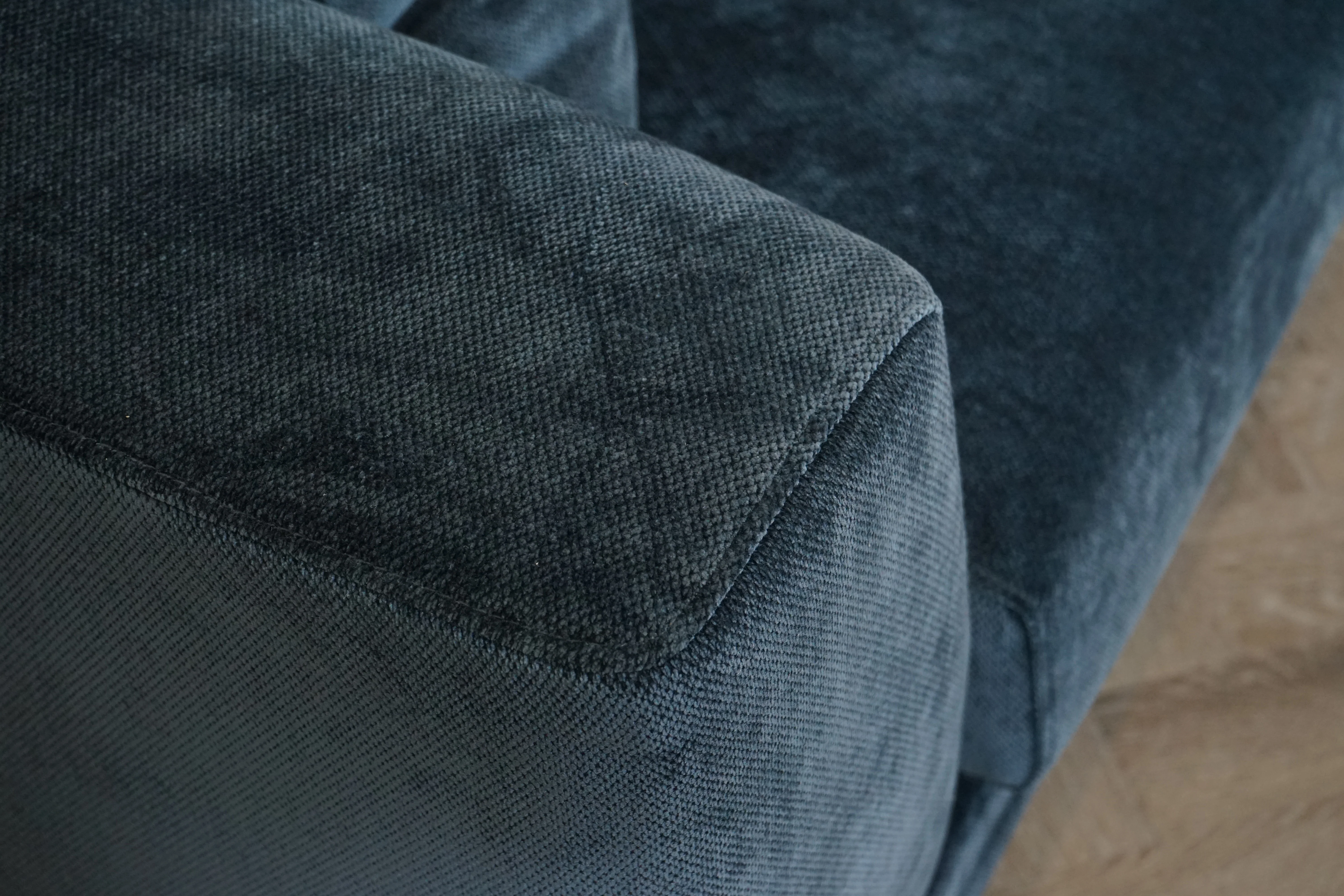Belvedere Fabric Sofa Set, Chunky Chenille Navy - Image 10