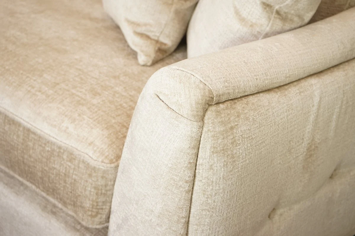 Boujee Fabric Grand 4 Seater Sofa, Lustro Biscuit - Image 4