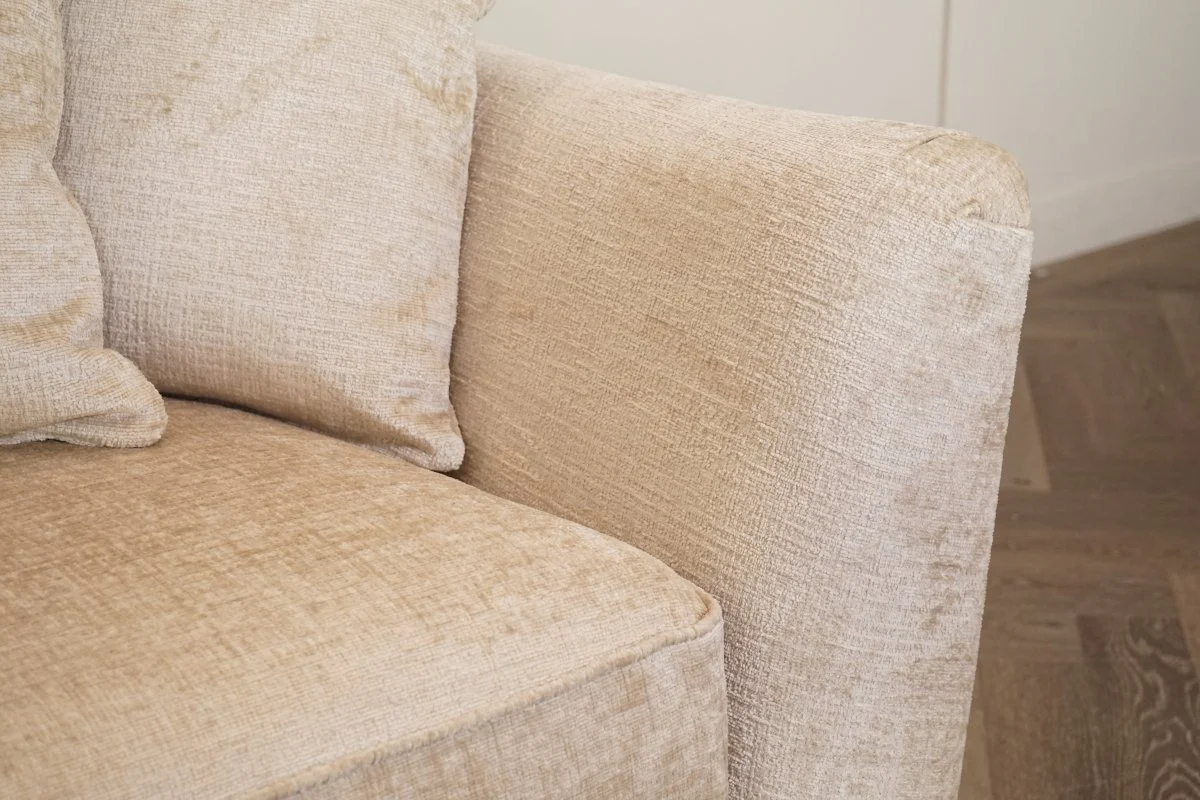 Boujee Fabric Grand 4 Seater Sofa, Lustro Biscuit - Image 5
