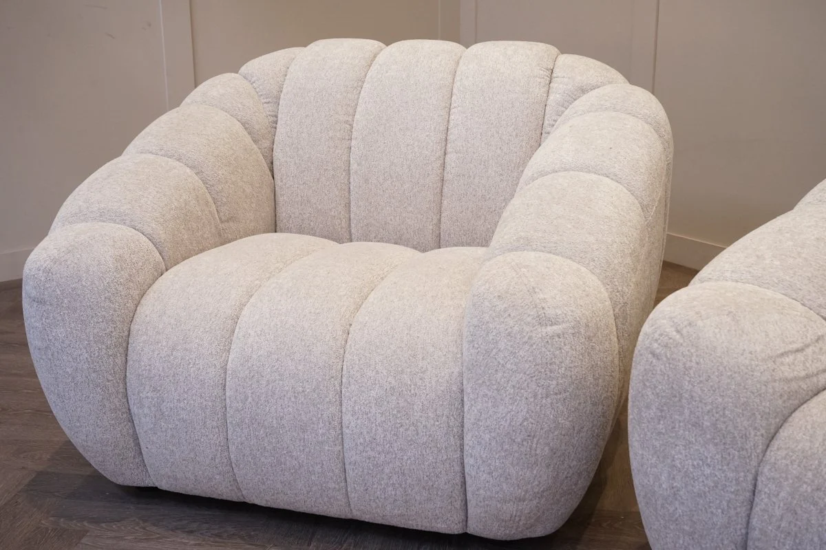 Bubble Large 3 Seater Sofa & Armchair, Cloudy Grey - Image 6