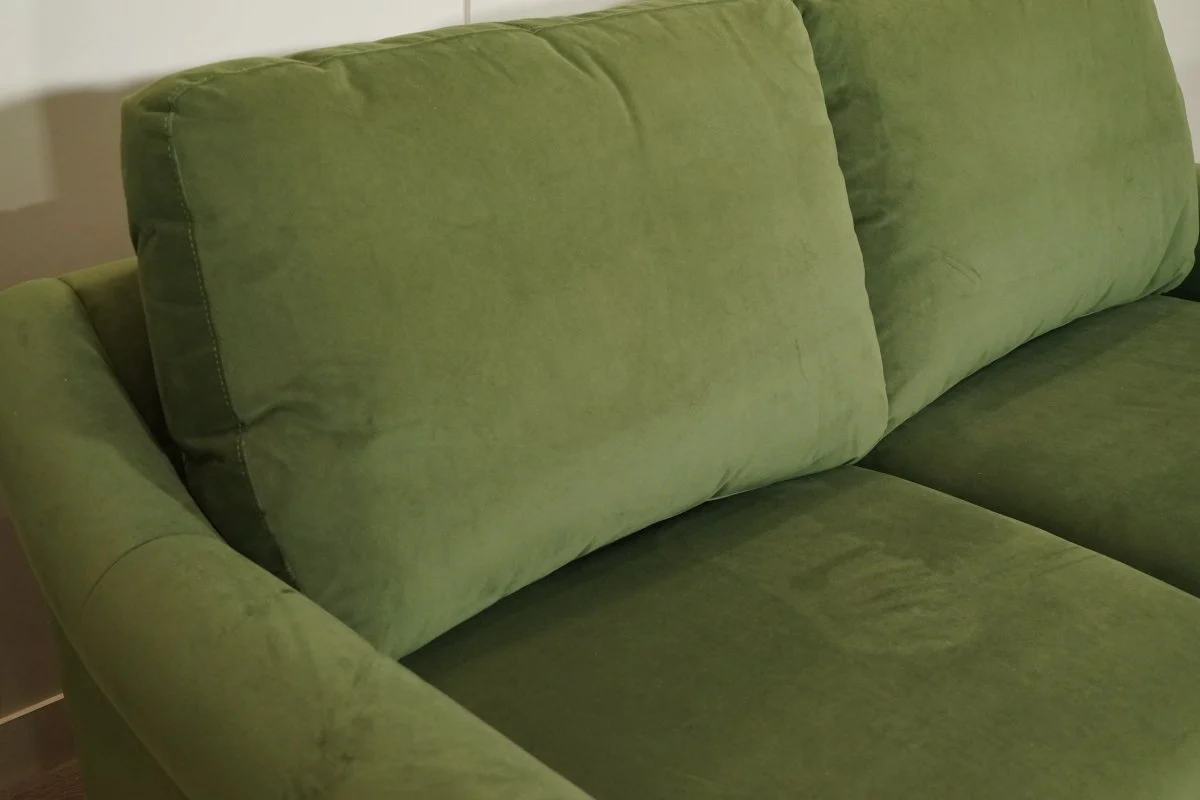 Camber Double Sofa Bed, Plush Velvet Olive Green - Image 6