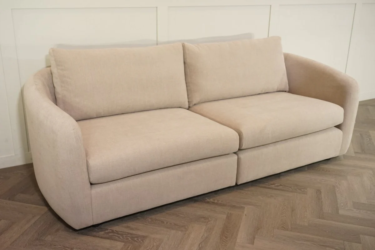 Carnaby Large 4 Seater Split Sofa, Latte - Image 3