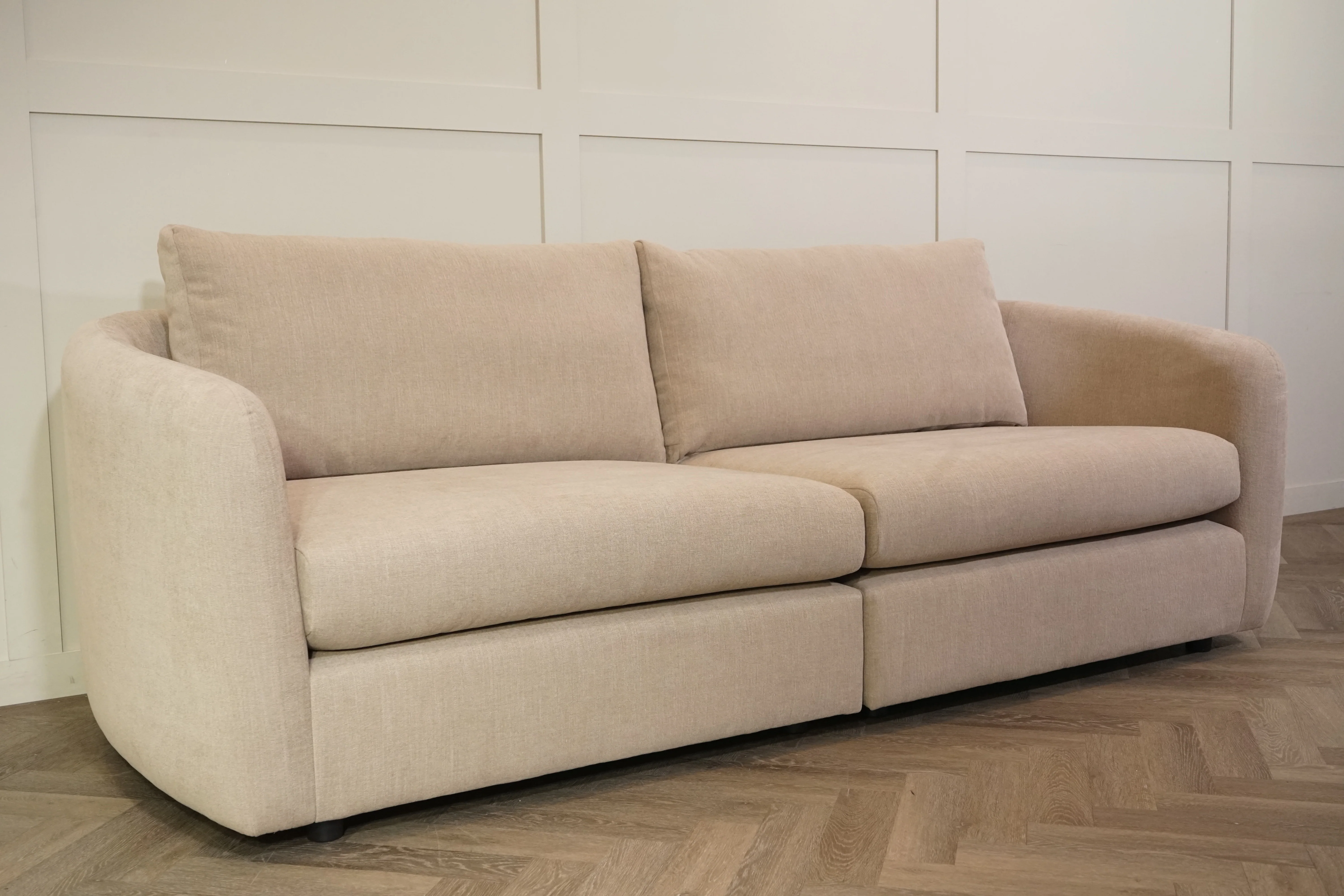 Carnaby Large 4 Seater Split Sofa, Latte - Image 8