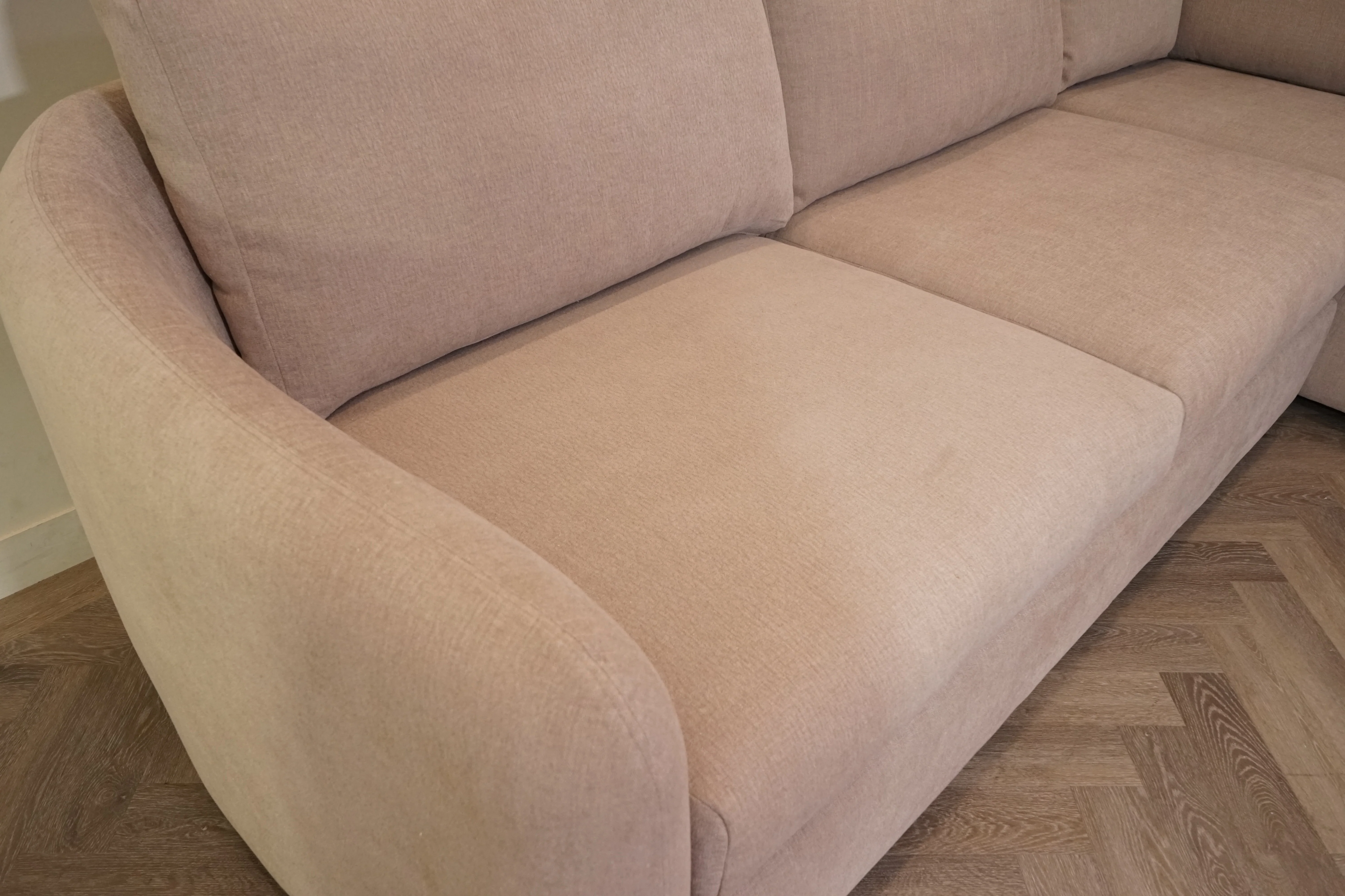 Carnaby RHF Open Ended Corner Sofa, Latte - Image 5