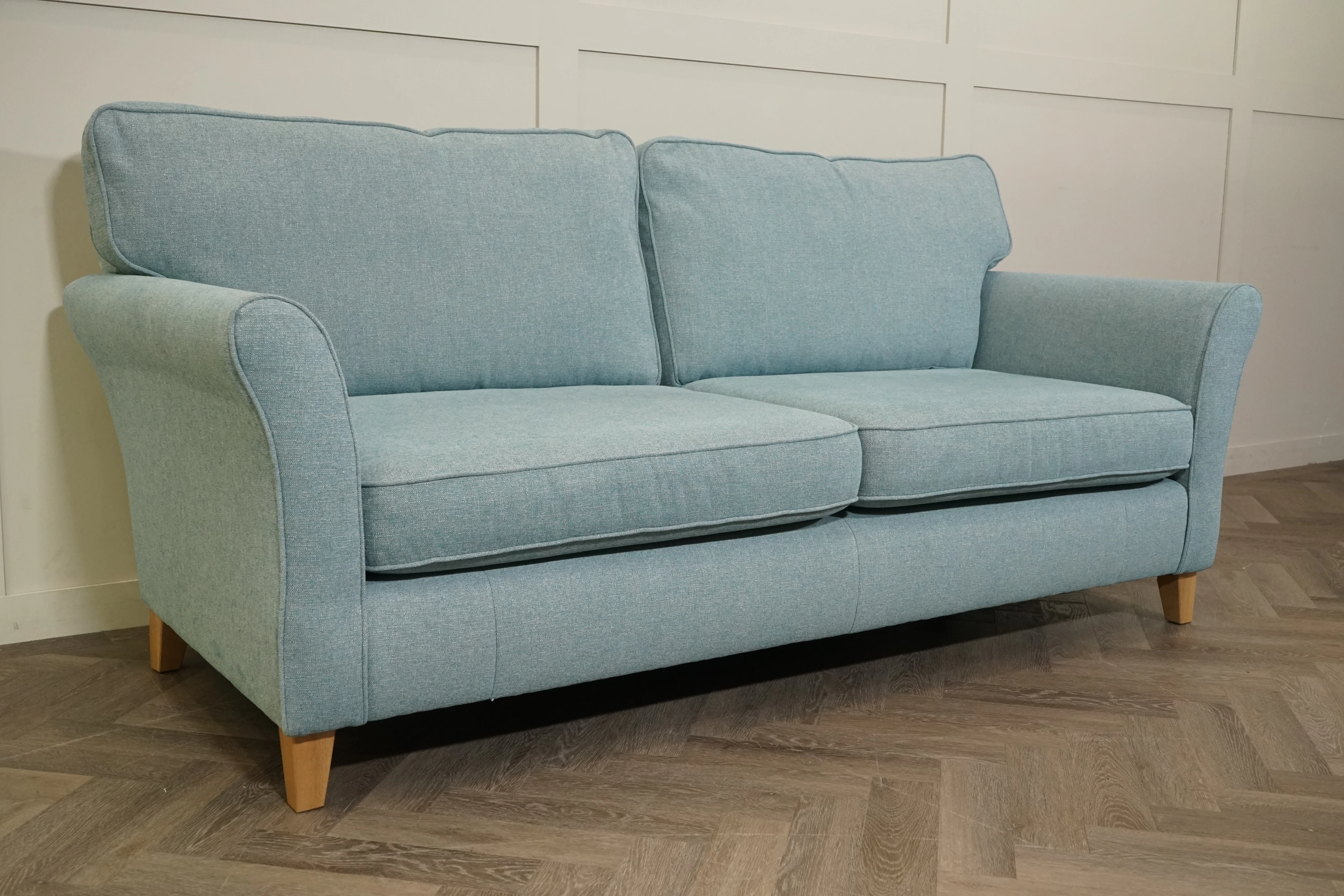Charlotte II Large 3 Seater Sofa, Aquaclean Connie Teal - Image 2