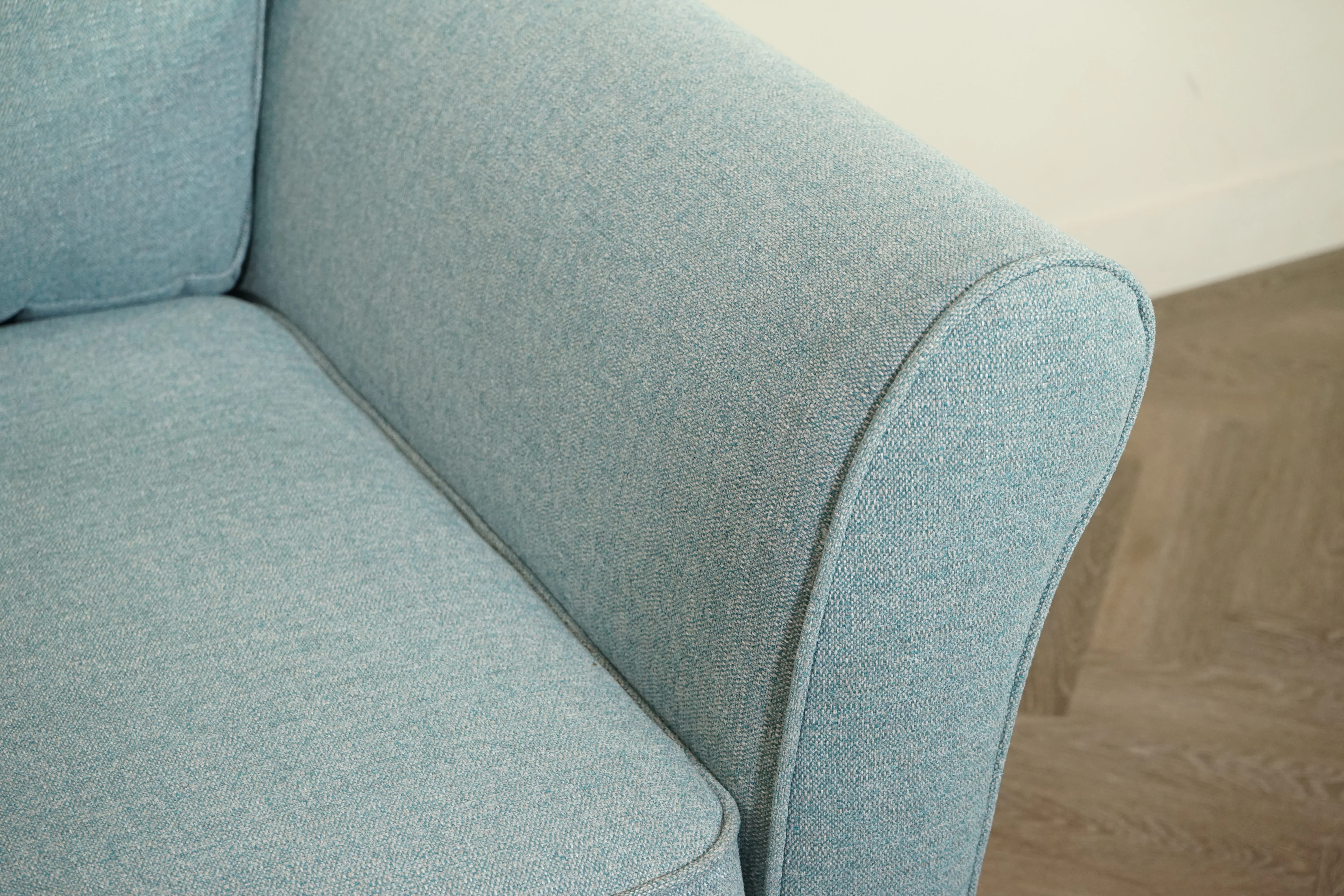 Charlotte II Large 3 Seater Sofa, Aquaclean Connie Teal - Image 3