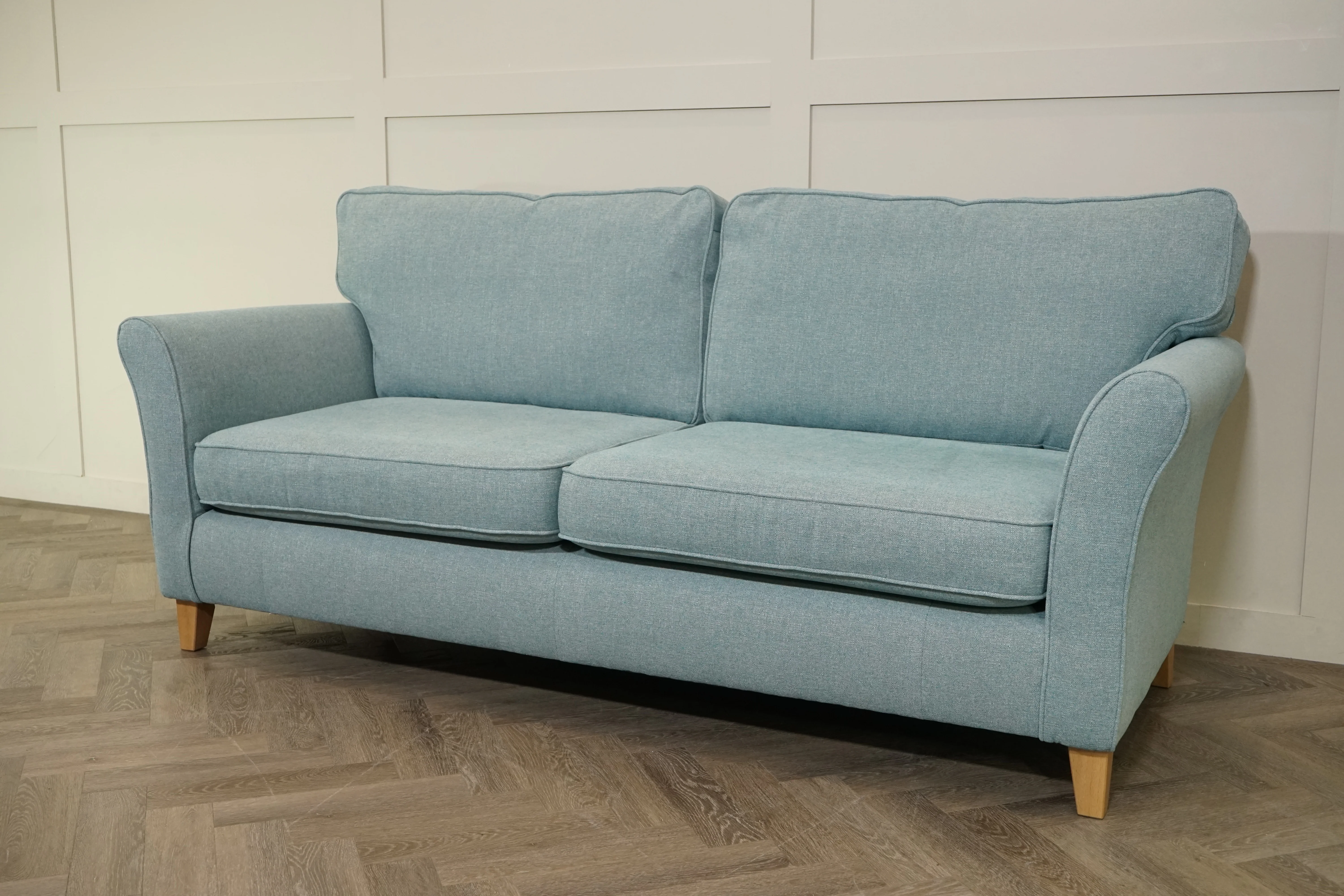 Charlotte II Large 3 Seater Sofa, Aquaclean Connie Teal - Image 4