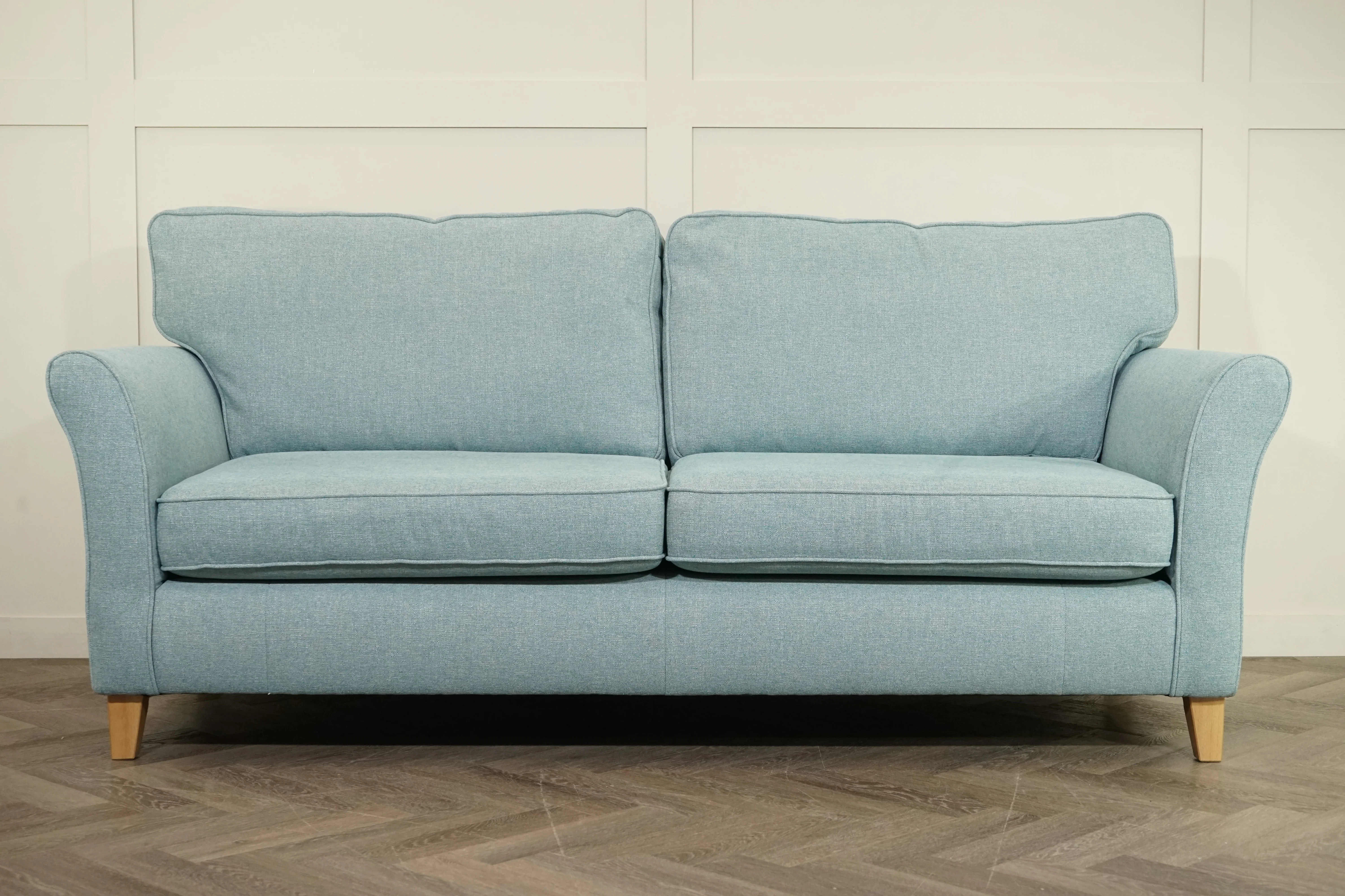 Charlotte II Large 3 Seater Sofa, Aquaclean Connie Teal - Image 6