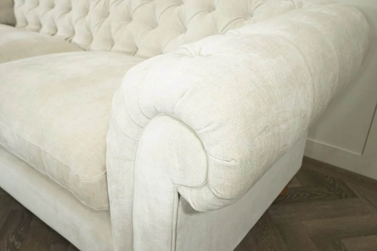 Cromwell Grand 4 Seater Sofa, Soft Chenille Natural - Image 3