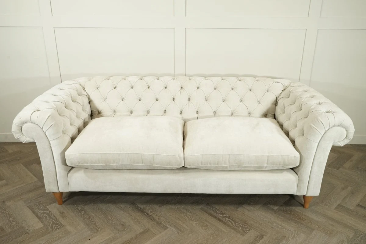Cromwell Grand 4 Seater Sofa, Soft Chenille Natural - Image 4
