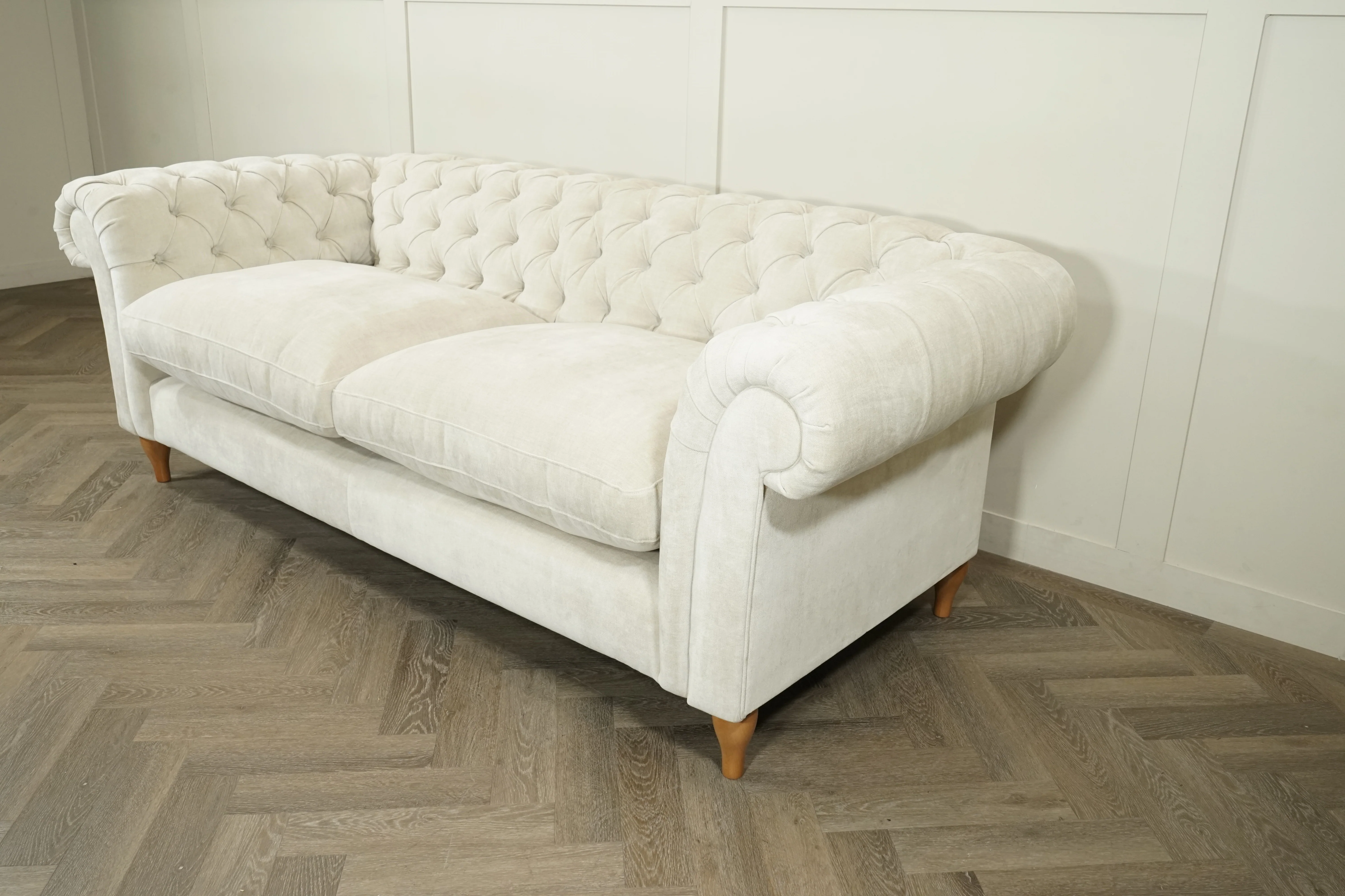 Cromwell Grand 4 Seater Sofa, Soft Chenille Natural - Image 5