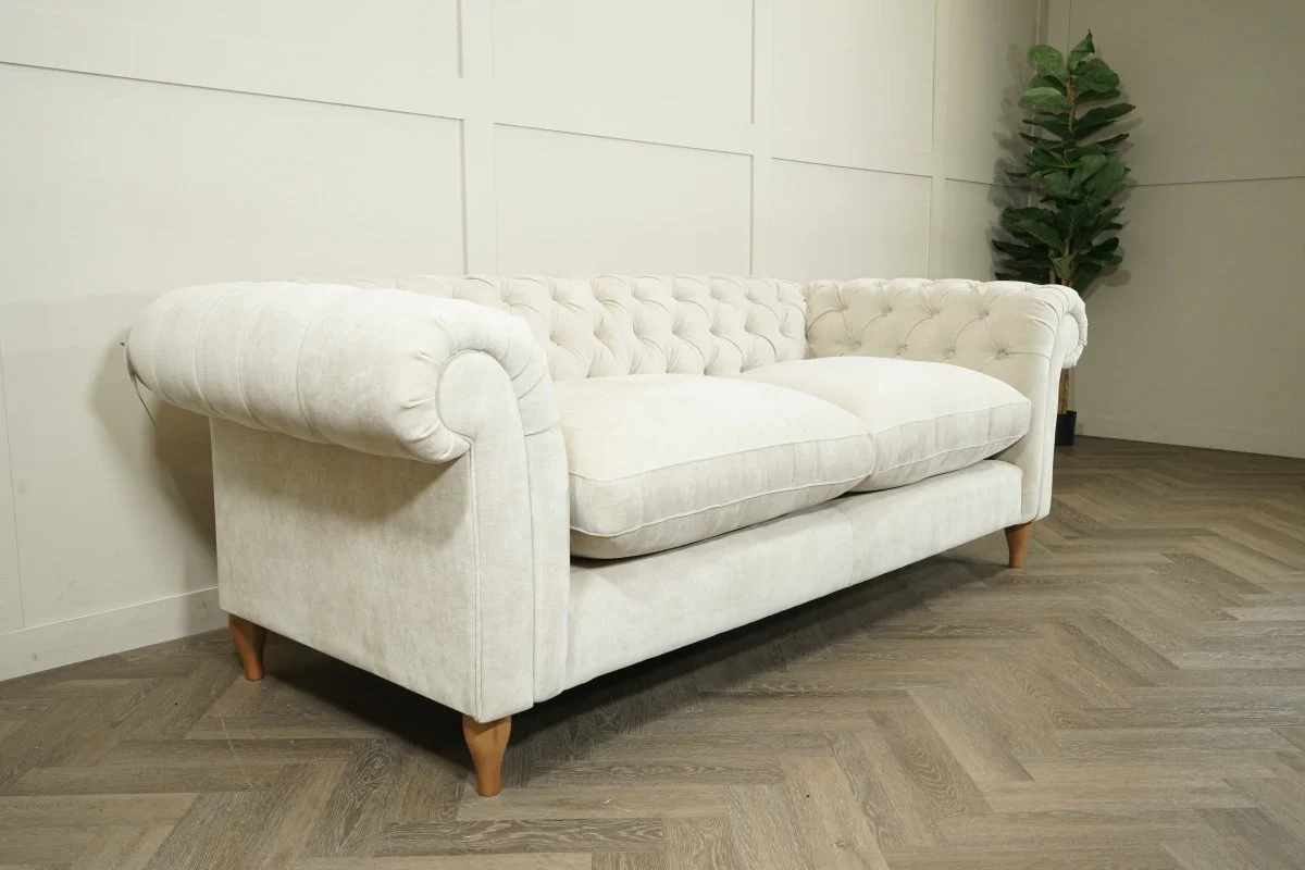 Cromwell Grand 4 Seater Sofa, Soft Chenille Natural - Image 7