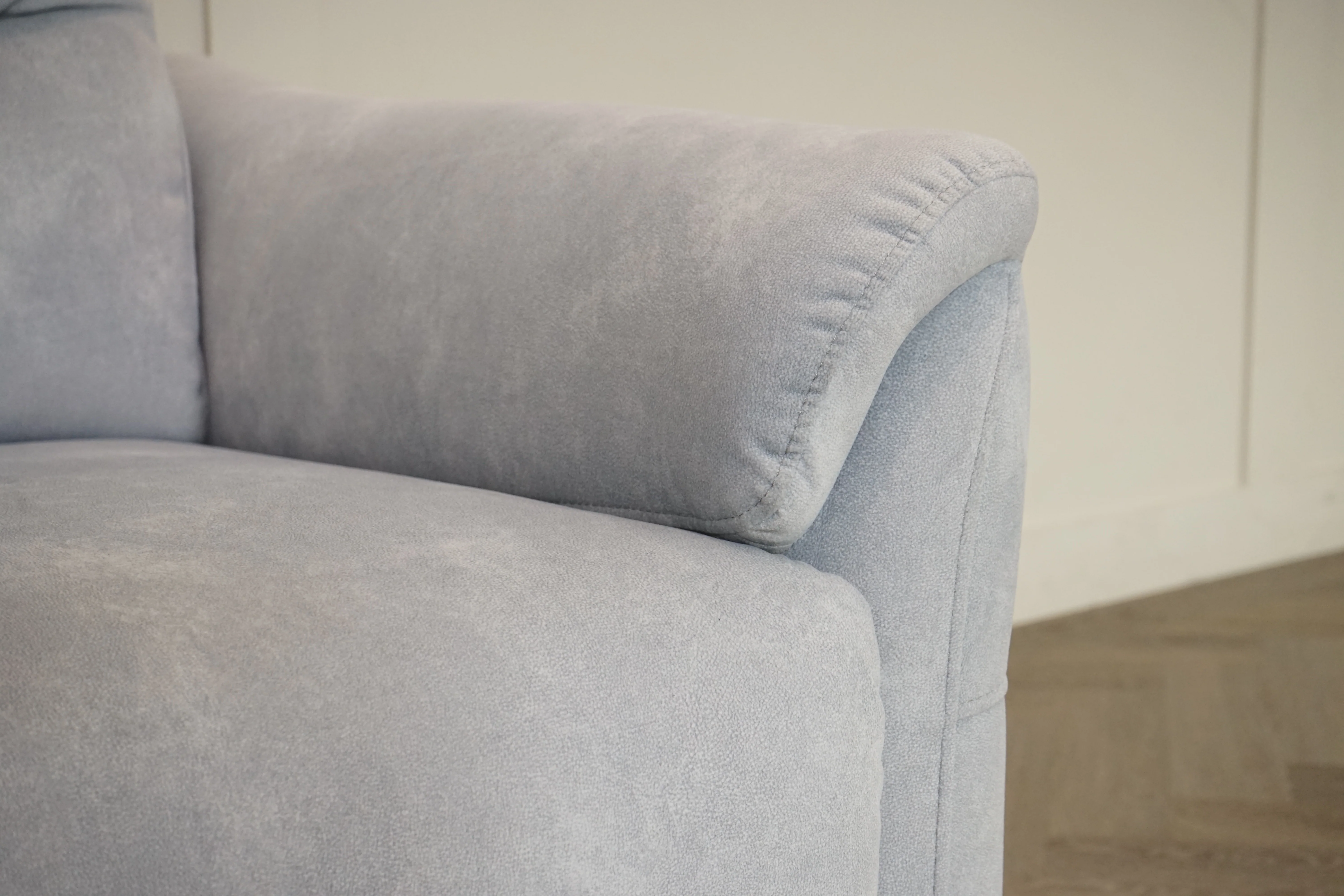 Daytona 3 Seater Fabric Power Recliner Sofa with Drop Down, Dexter Smoke - Image 5