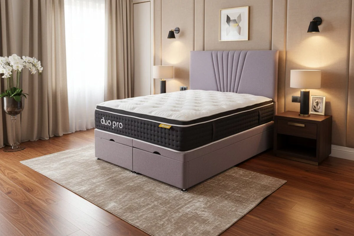 Devon End Lift Ottoman Bed & Duo Pro Mattress - Image 4