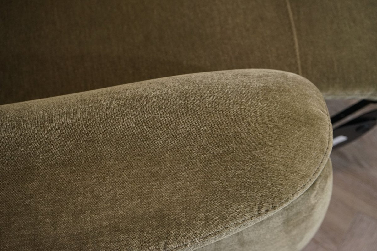 Dublin Modular Power Recliner Corner Sofa with Power Headrests, Olive Fabric - Image 7