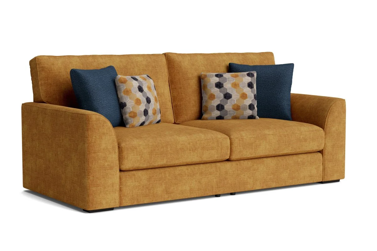 Emilia Large 3 Seater Fabric Sofa - Image 5