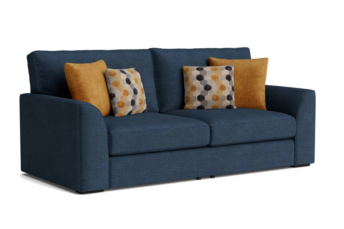 Emilia Large 3 Seater Fabric Sofa - Image 7