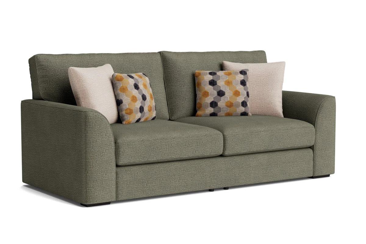 Emilia Large 3 Seater Fabric Sofa - Image 8