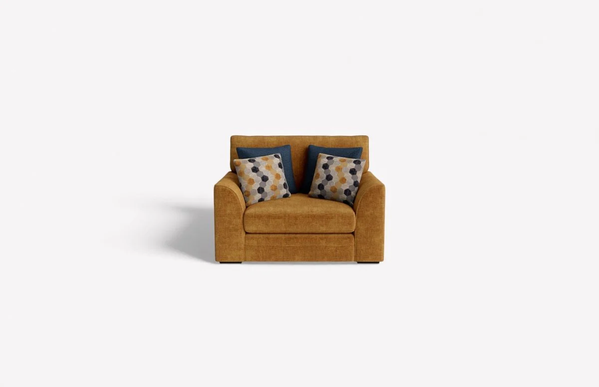 Emilia Large Fabric Loveseat - Image 3