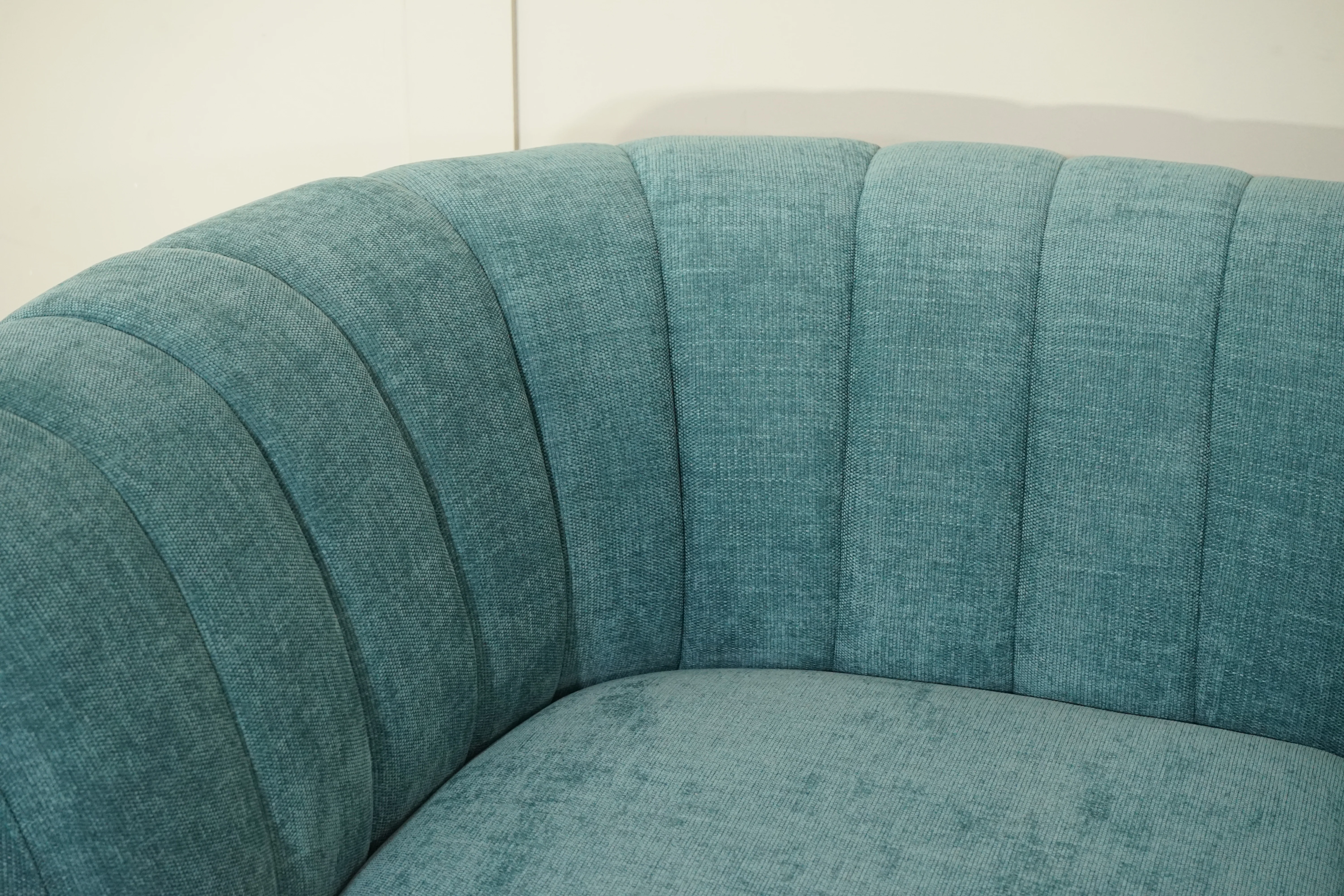 Flow Grand 3 Seater Sofa, Easy Clean Chenille Teal - Image 5
