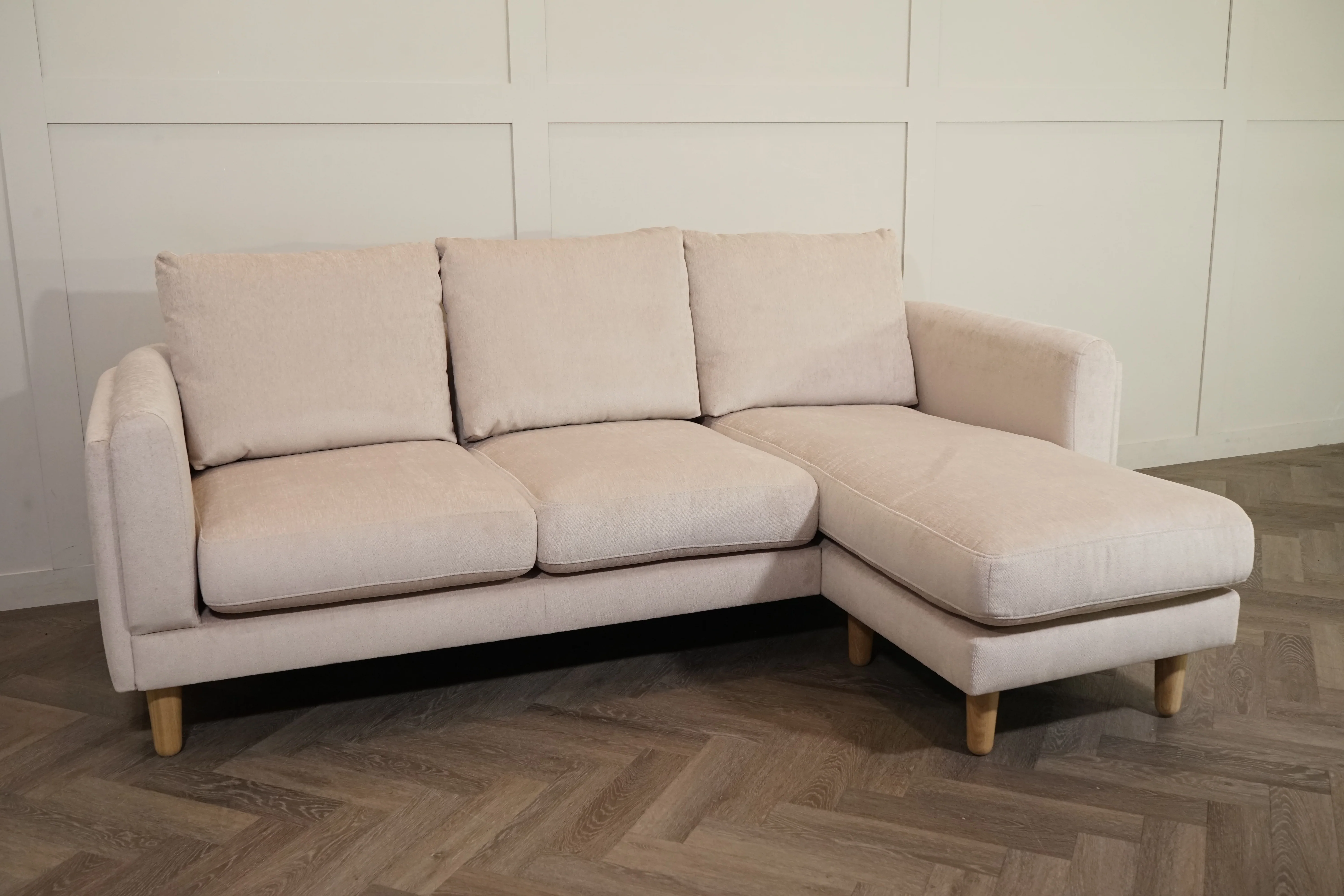 Harbour 5 Seater RHF Chaise End Sofa, Aquaclean Titan Natural - Image 4