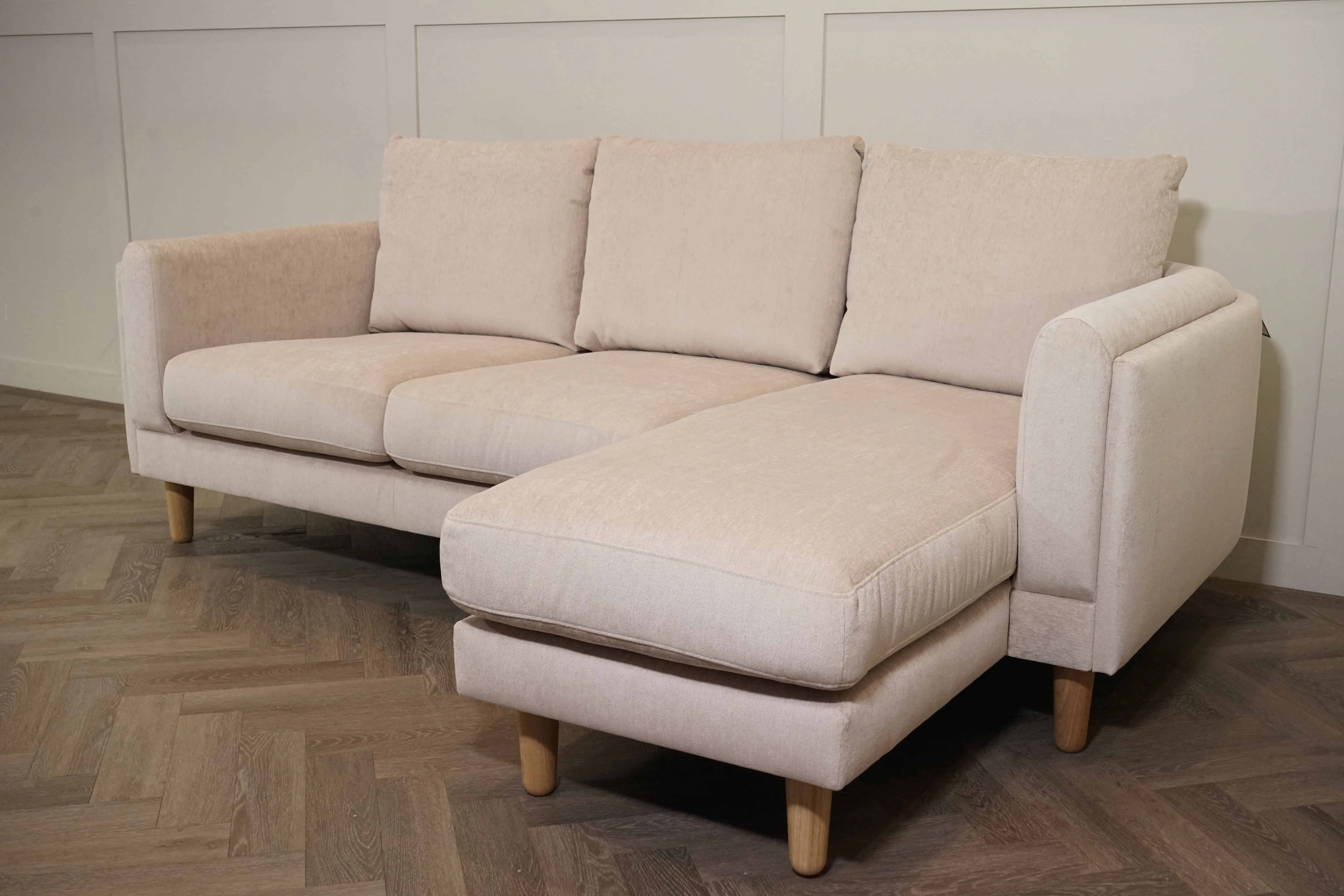 Harbour 5 Seater RHF Chaise End Sofa, Aquaclean Titan Natural - Image 6