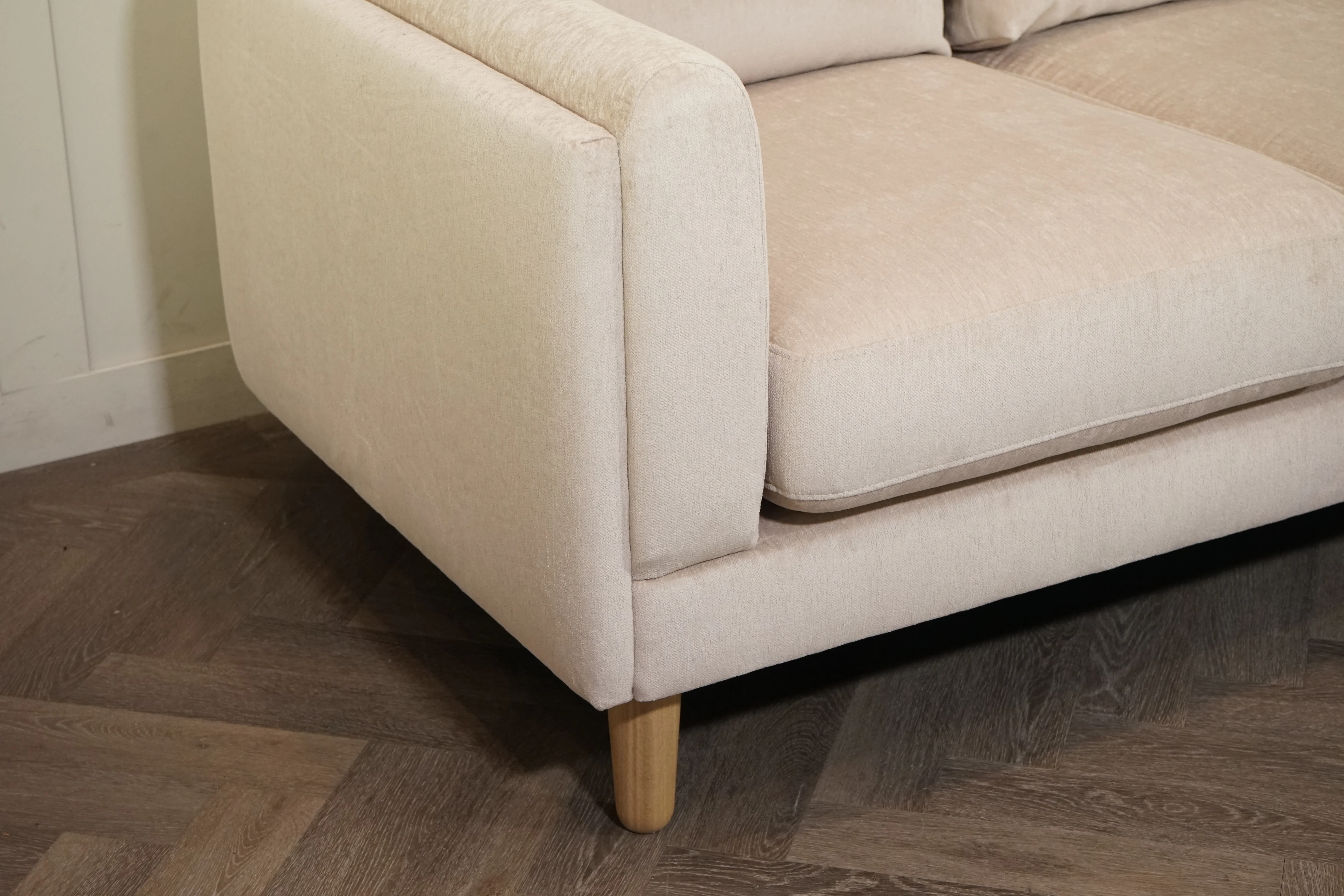 Harbour 5 Seater RHF Chaise End Sofa, Aquaclean Titan Natural - Image 7