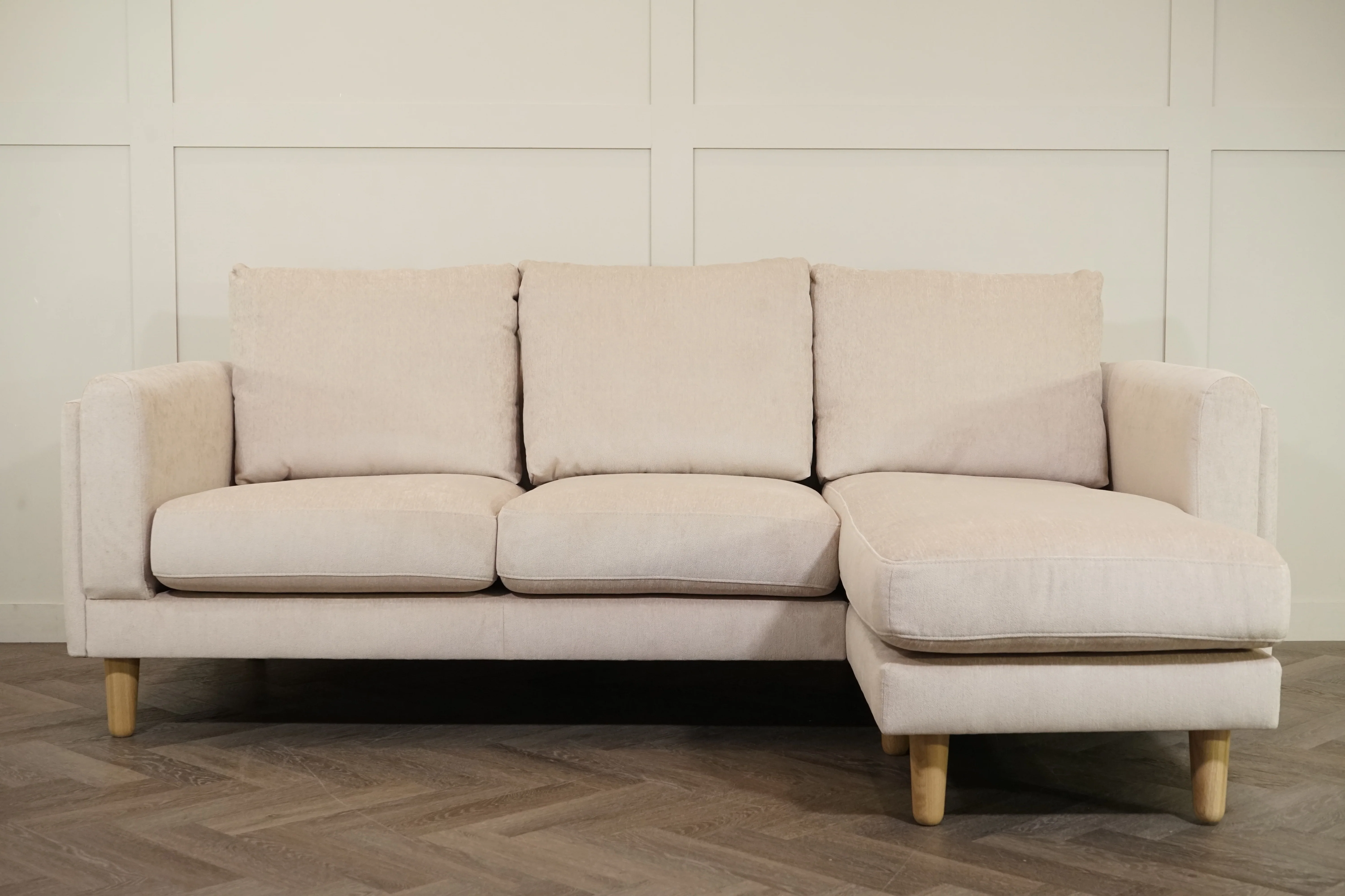 Harbour 5 Seater RHF Chaise End Sofa, Aquaclean Titan Natural - Image 8
