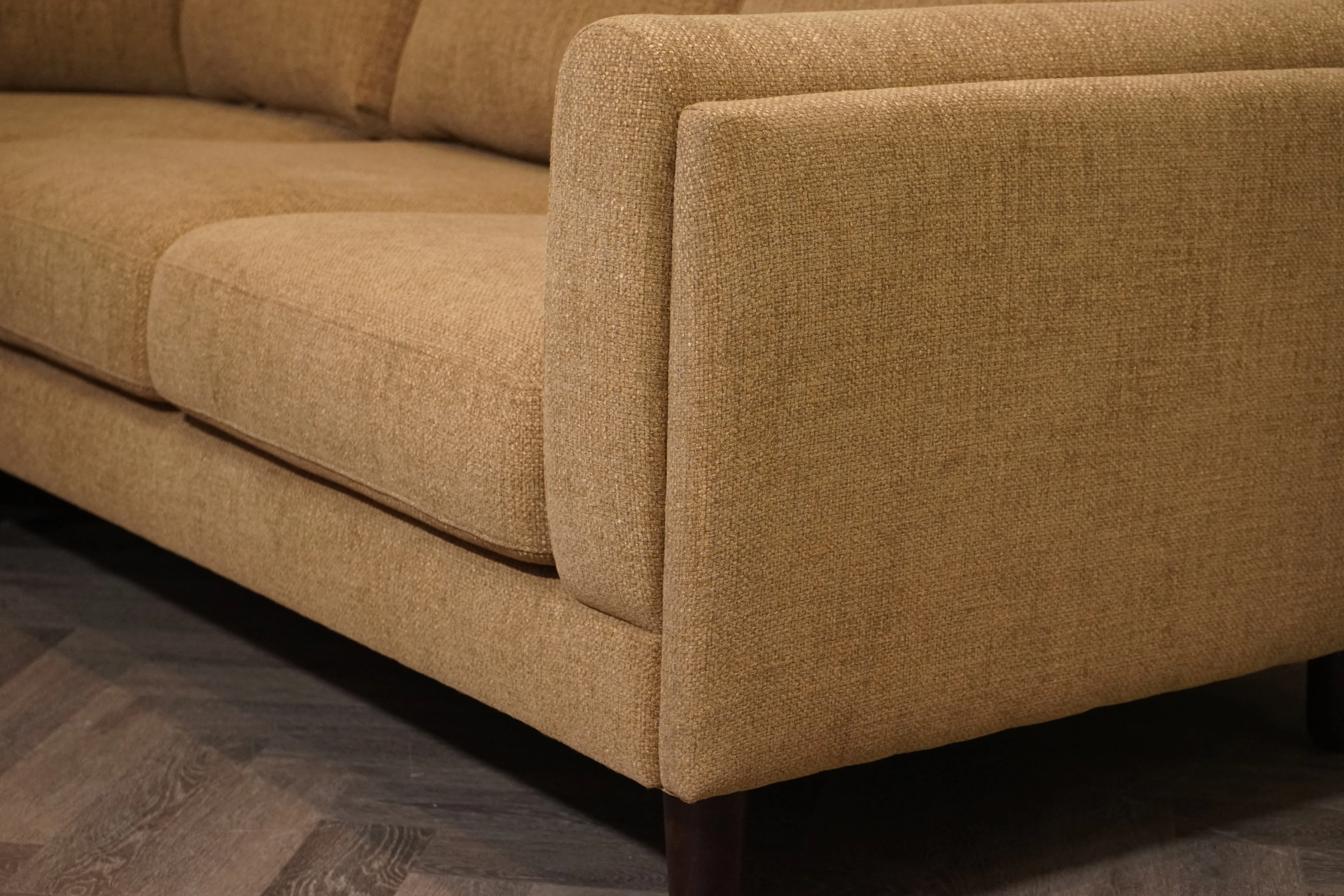 Harbour Corner Sofa, Basketweave Chenille Nutmeg - Image 5