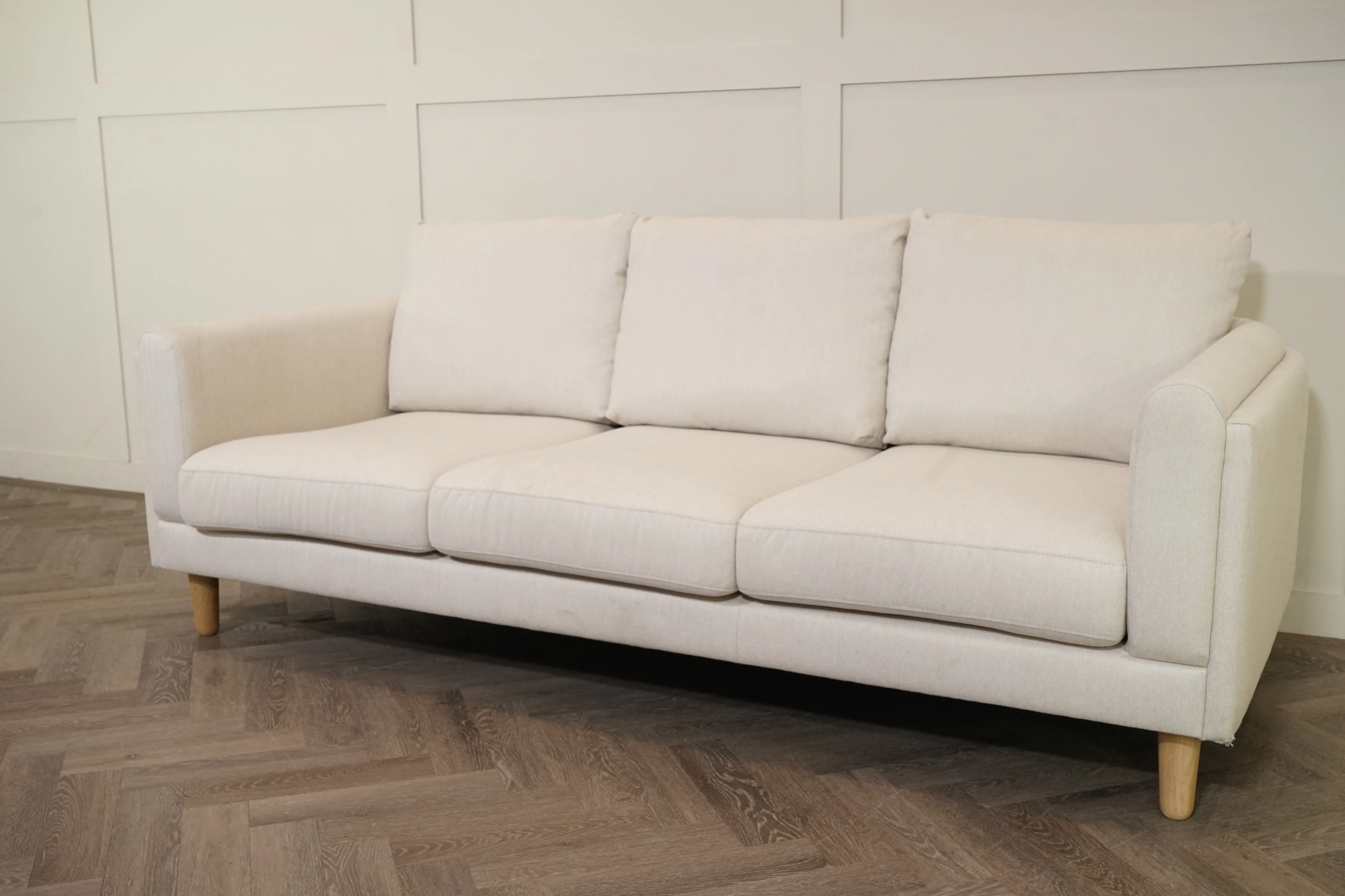 Harbour Grand 3 Seater Sofa, Brushed Tweed Natural - Image 7