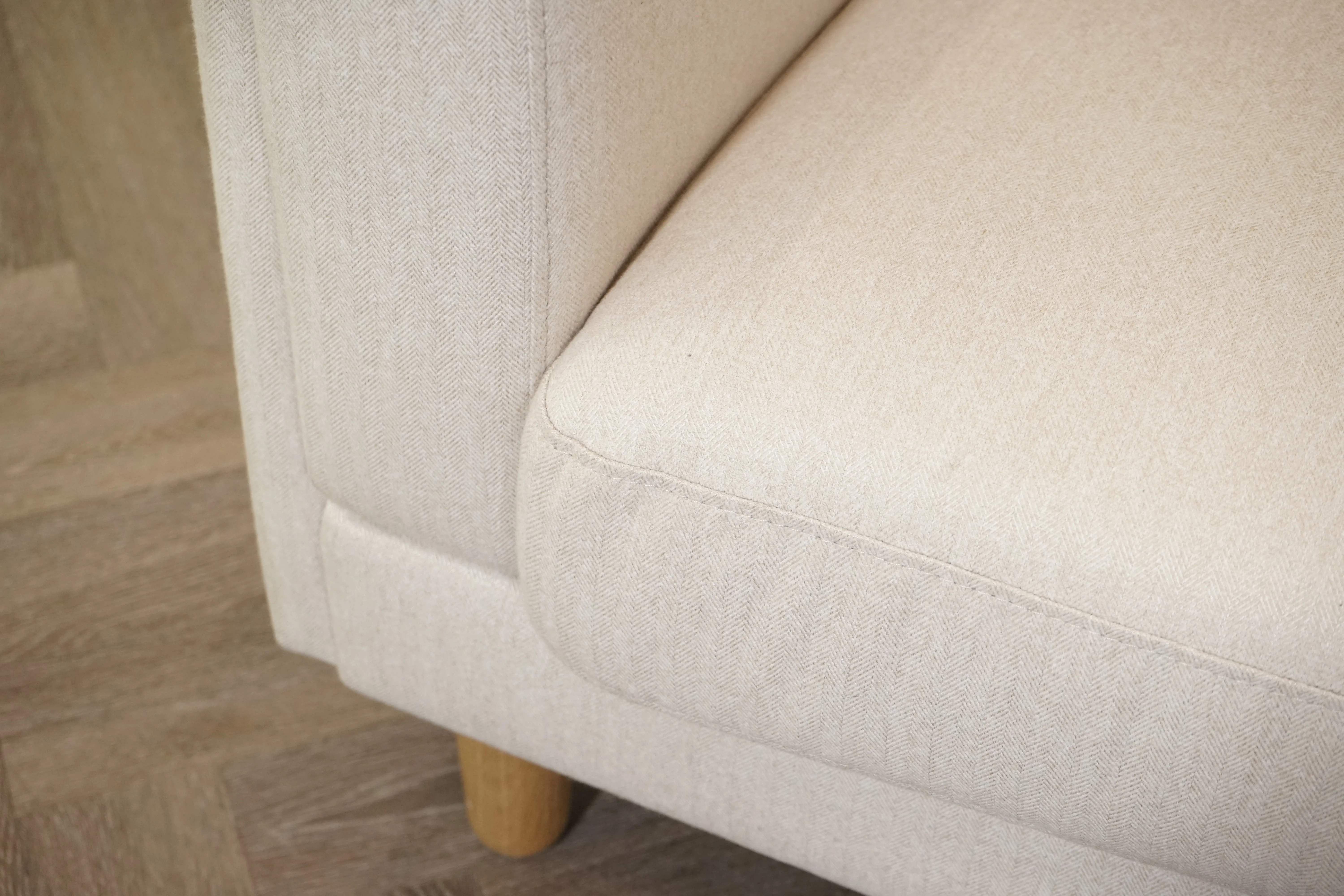 Harbour Grand 3 Seater Sofa, Brushed Tweed Natural - Image 8