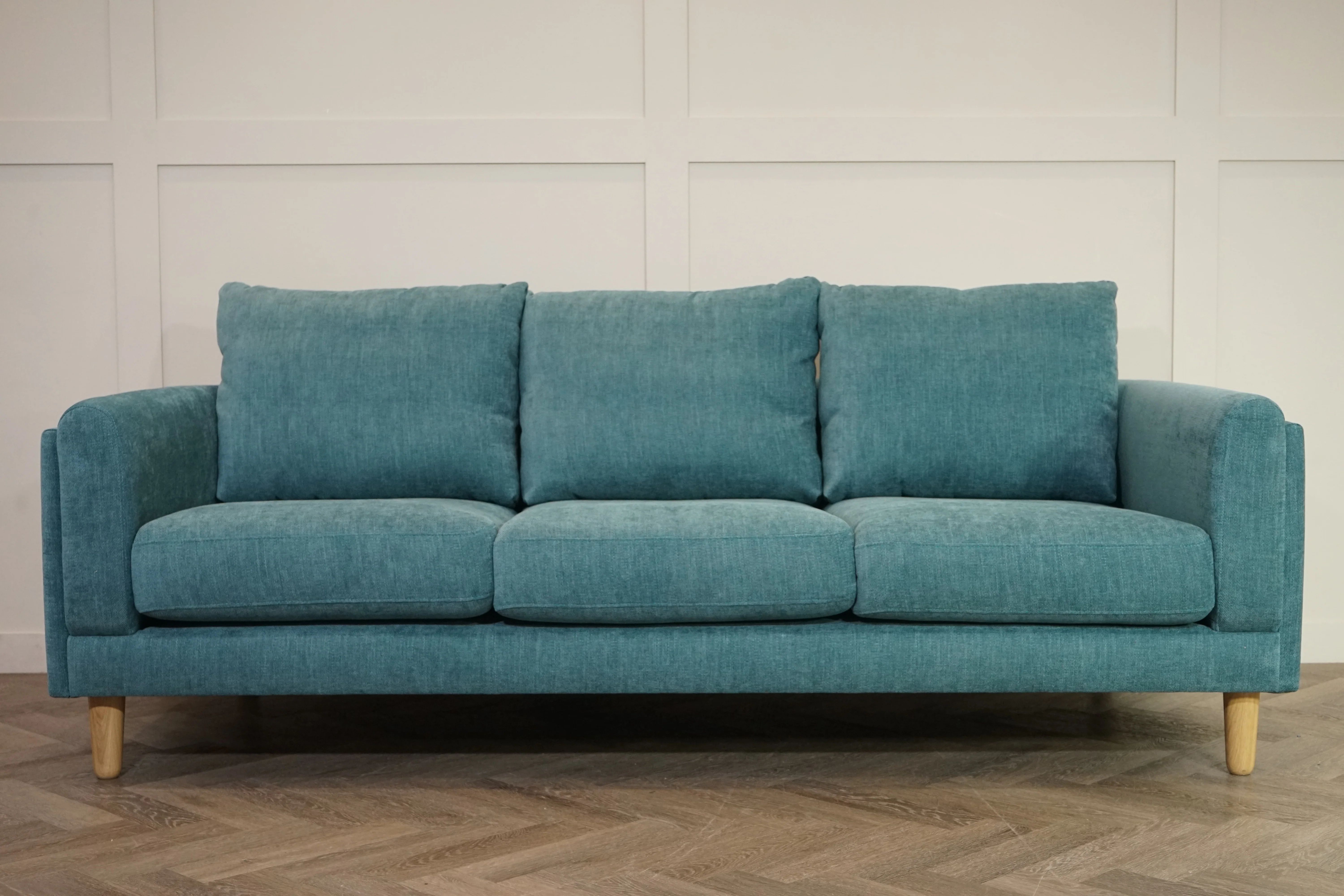 Harbour Grand 3 Seater Sofa, Easy Clean Chenille Teal - Image 6