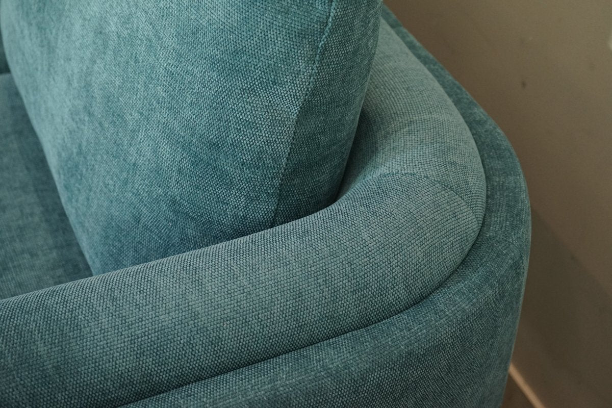 Harbour Grand 3 Seater Sofa, Easy Clean Chenille Teal - Image 7