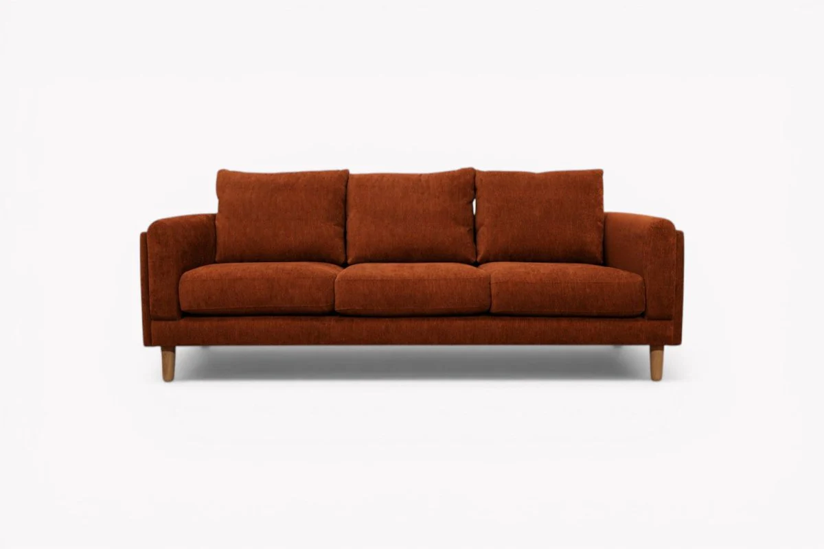 Harbour Grand 3 Seater Sofa, Plush Velvet Auburn