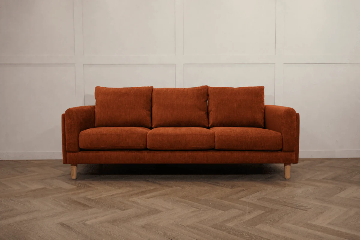 Harbour Grand 3 Seater Sofa, Plush Velvet Auburn - Image 2