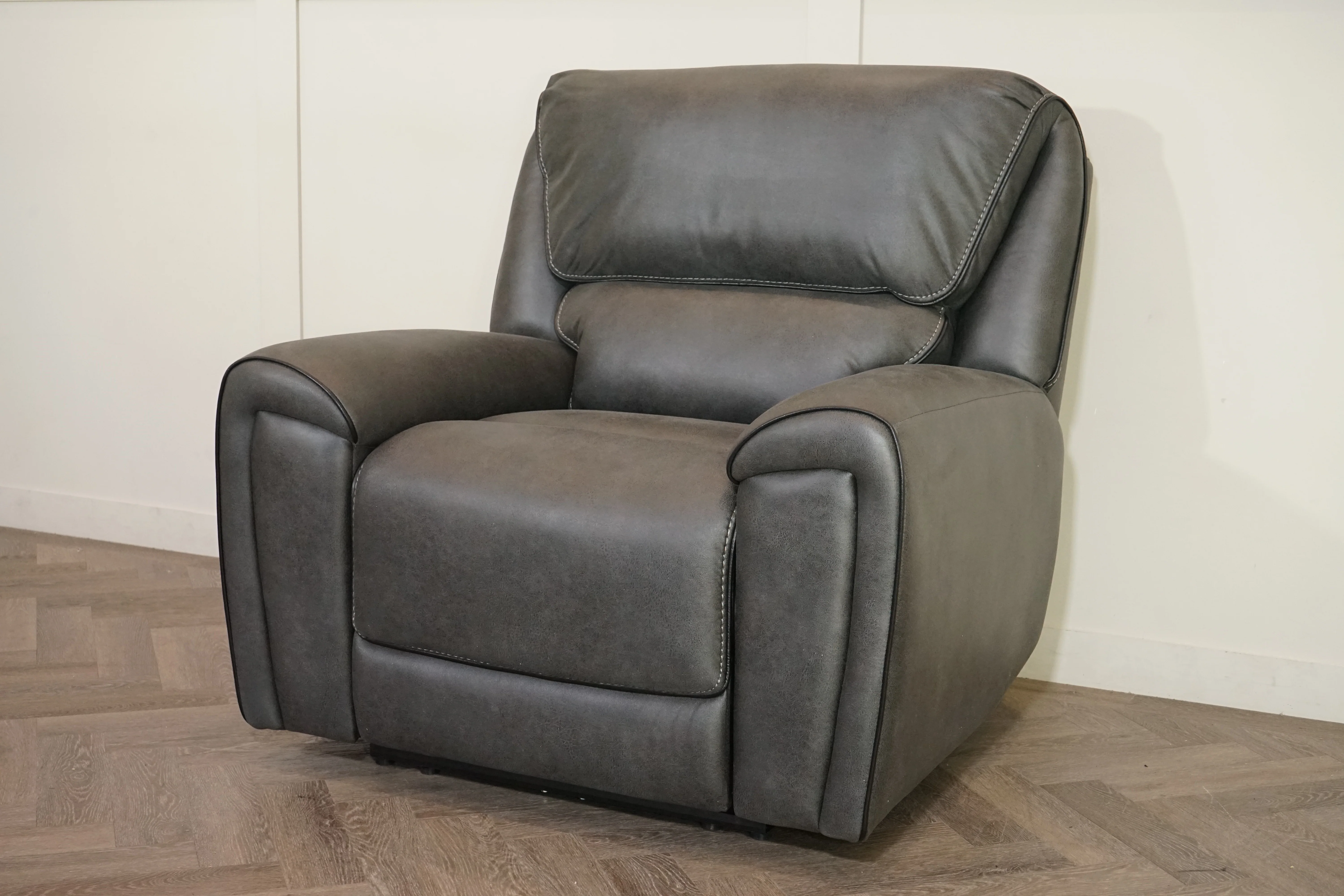 Hudson Power Reclining Armchair – Endurance Fabric – Graphite - Image 10