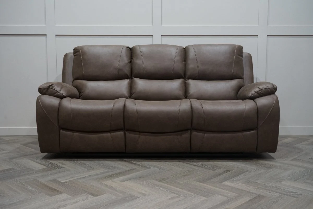 Isobel 3 Seater Manual Recliner Sofa, Endurance Chocolate - Image 7