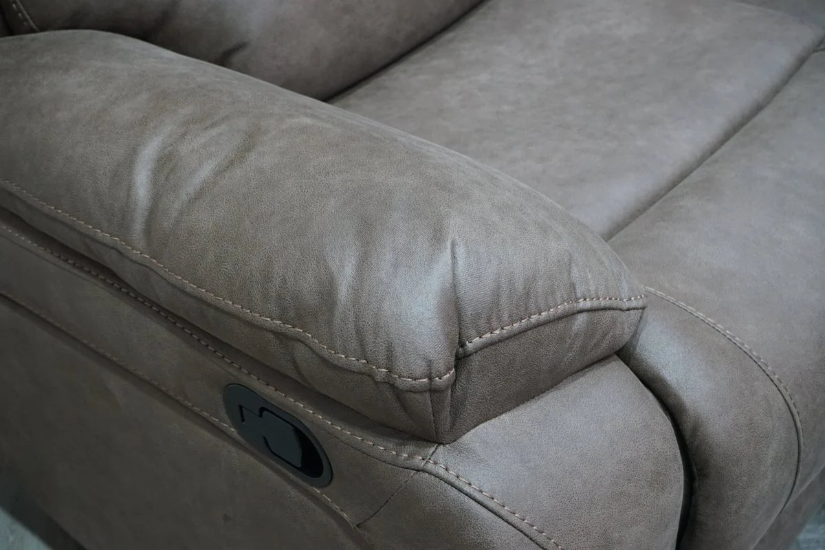 Isobel 3 Seater Manual Recliner Sofa, Endurance Chocolate - Image 4
