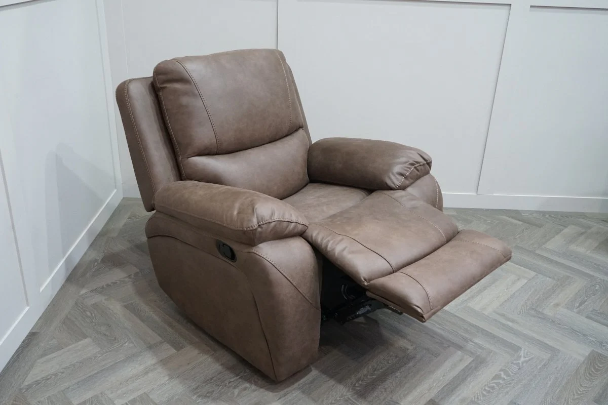 Isobel Manual Recliner Armchair, Endurance Chocolate - Image 7