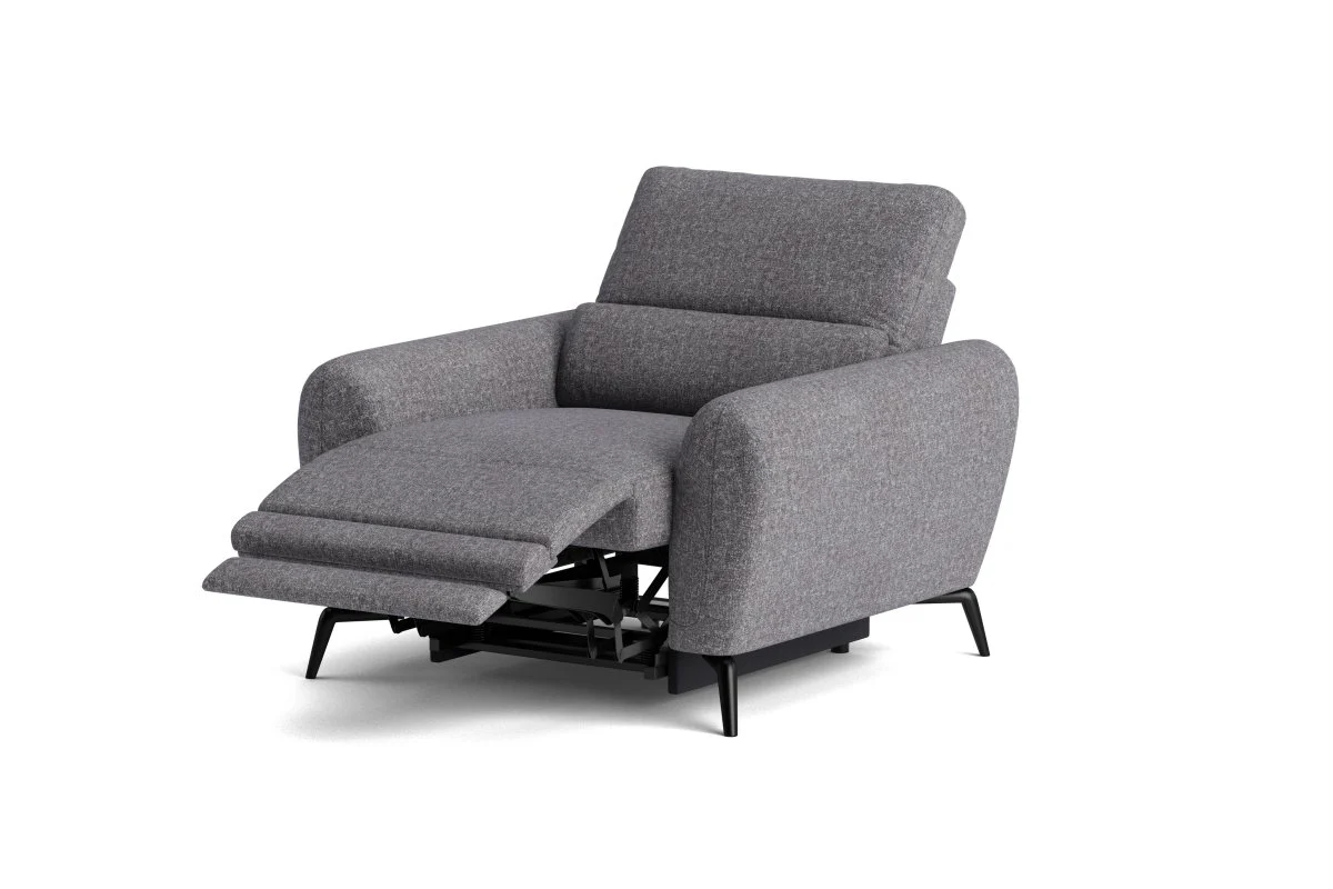 Jasmine 2 + 1 + 1 Seater Fabric Sofa Set, Monique Steel - Image 3